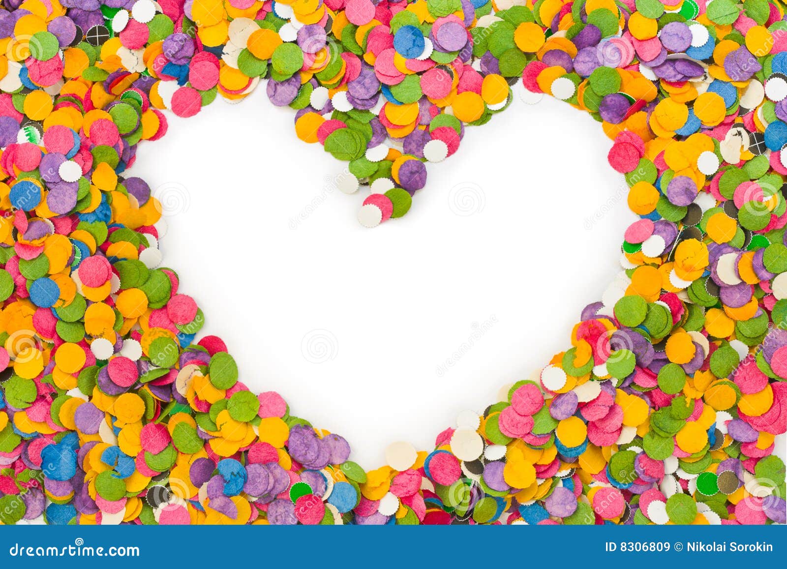 Heart shape confetti stock image. Image of greeting, birthday 8306809