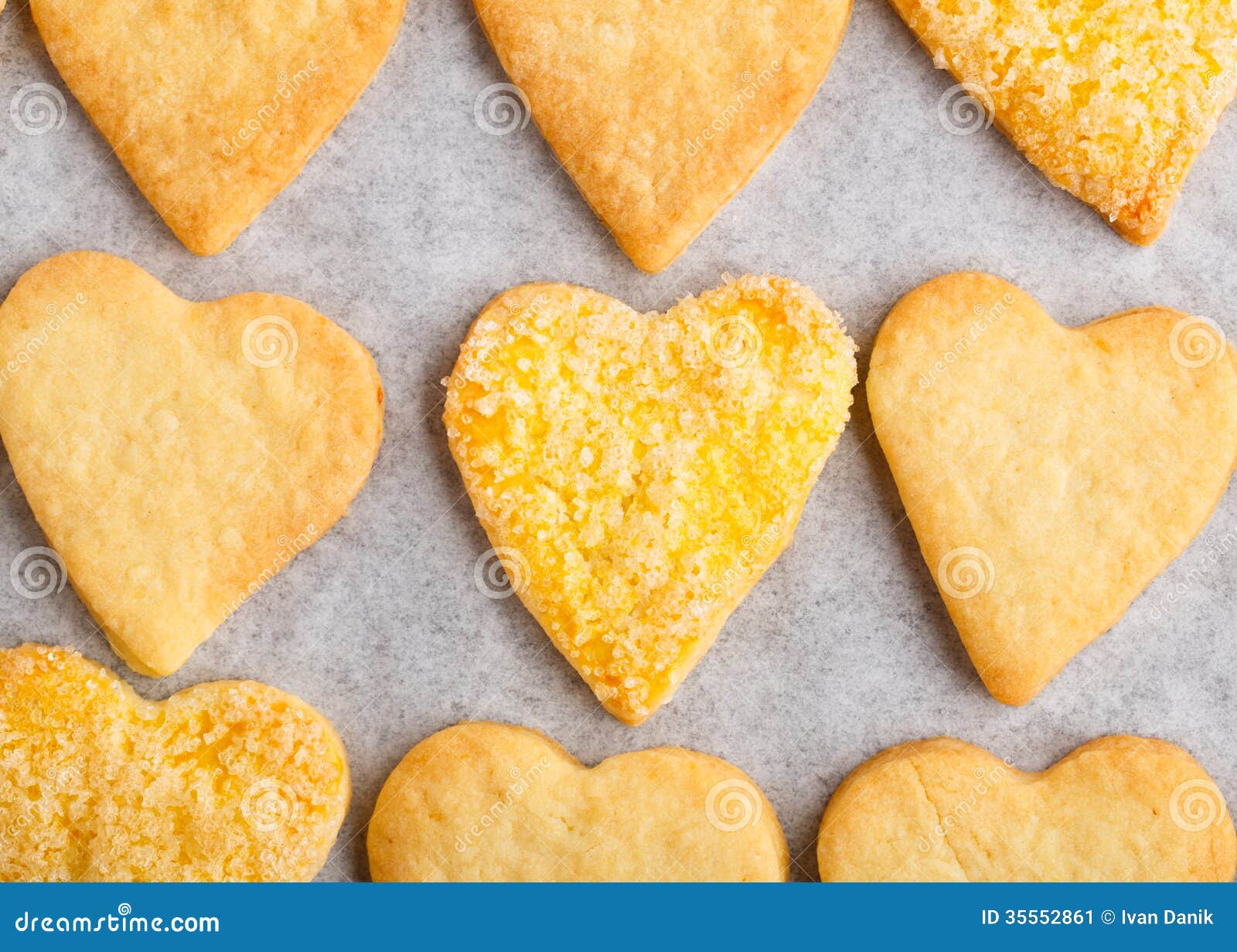 Heart shape cookies stock image. Image of sweet, baking 35552861