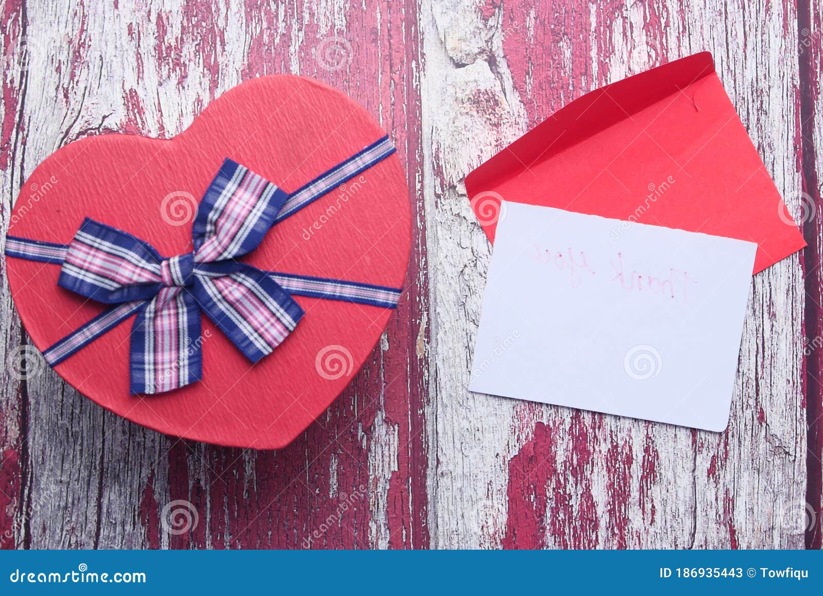Heart Shape Gift Box and Envelope on Table Stock Image Image of white