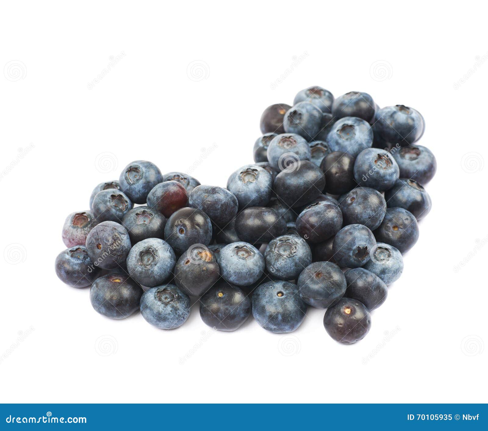 Heart Shape Made of Bilberries Isolated Stock Image Image of organic
