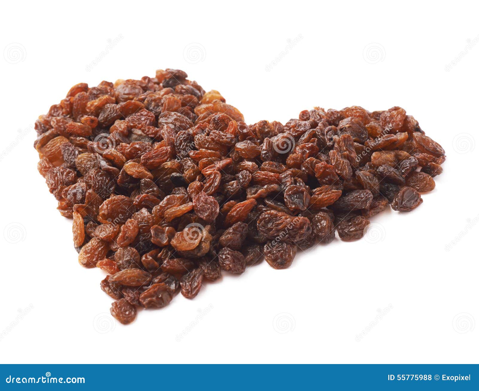 Heart Shape Made of Raisins Stock Photo Image of closeup, amour 55775988