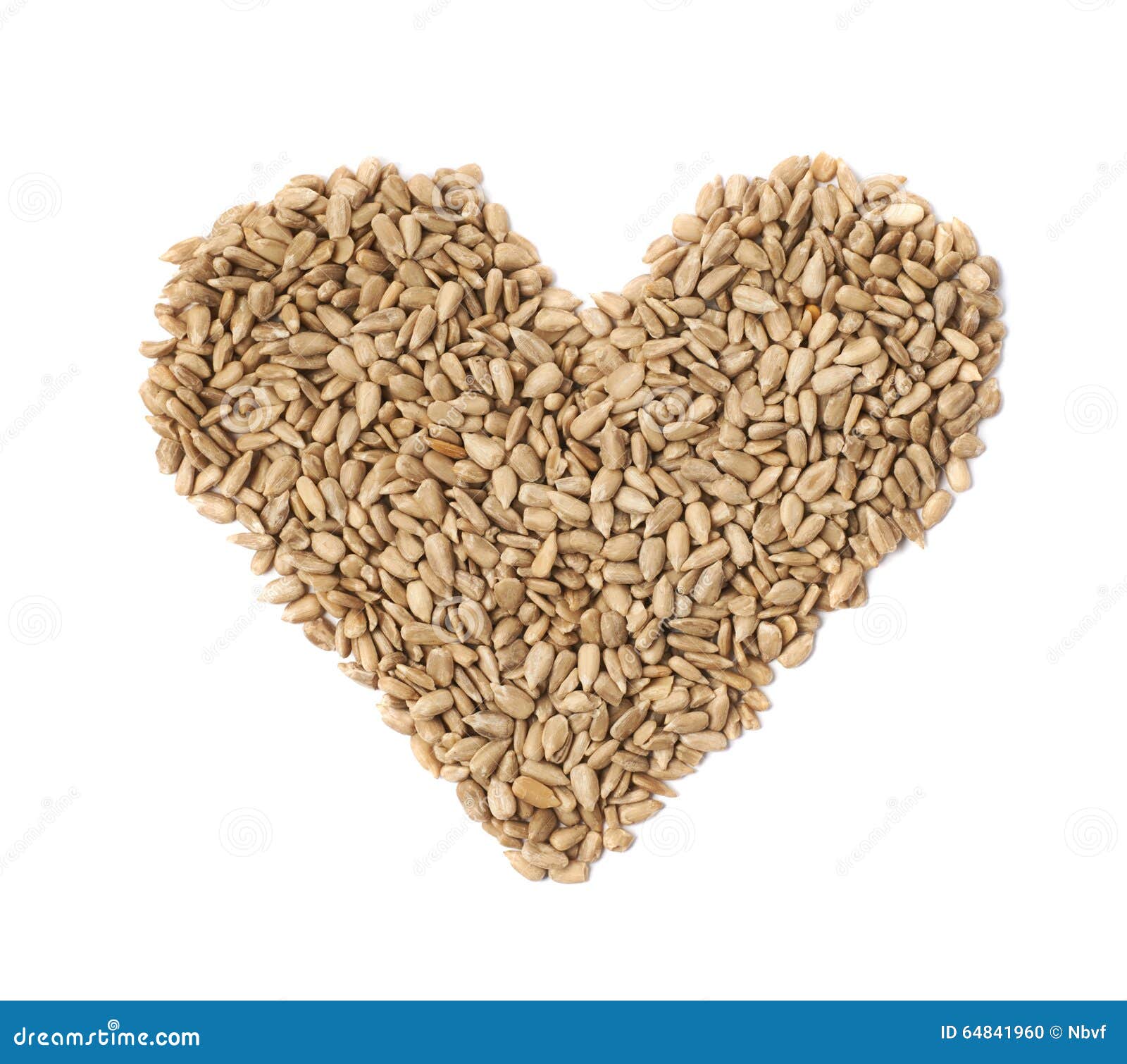Heart Shape Made of Sunflower Seeds Stock Photo Image of closeup
