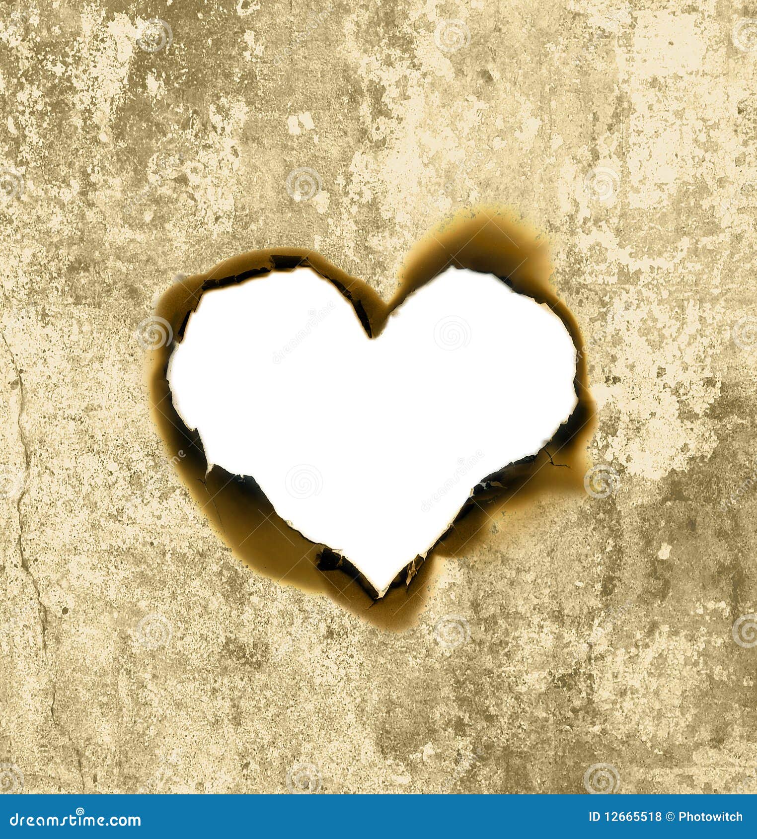 Heart shape parchment stock photo. Image of heart, hole 12665518