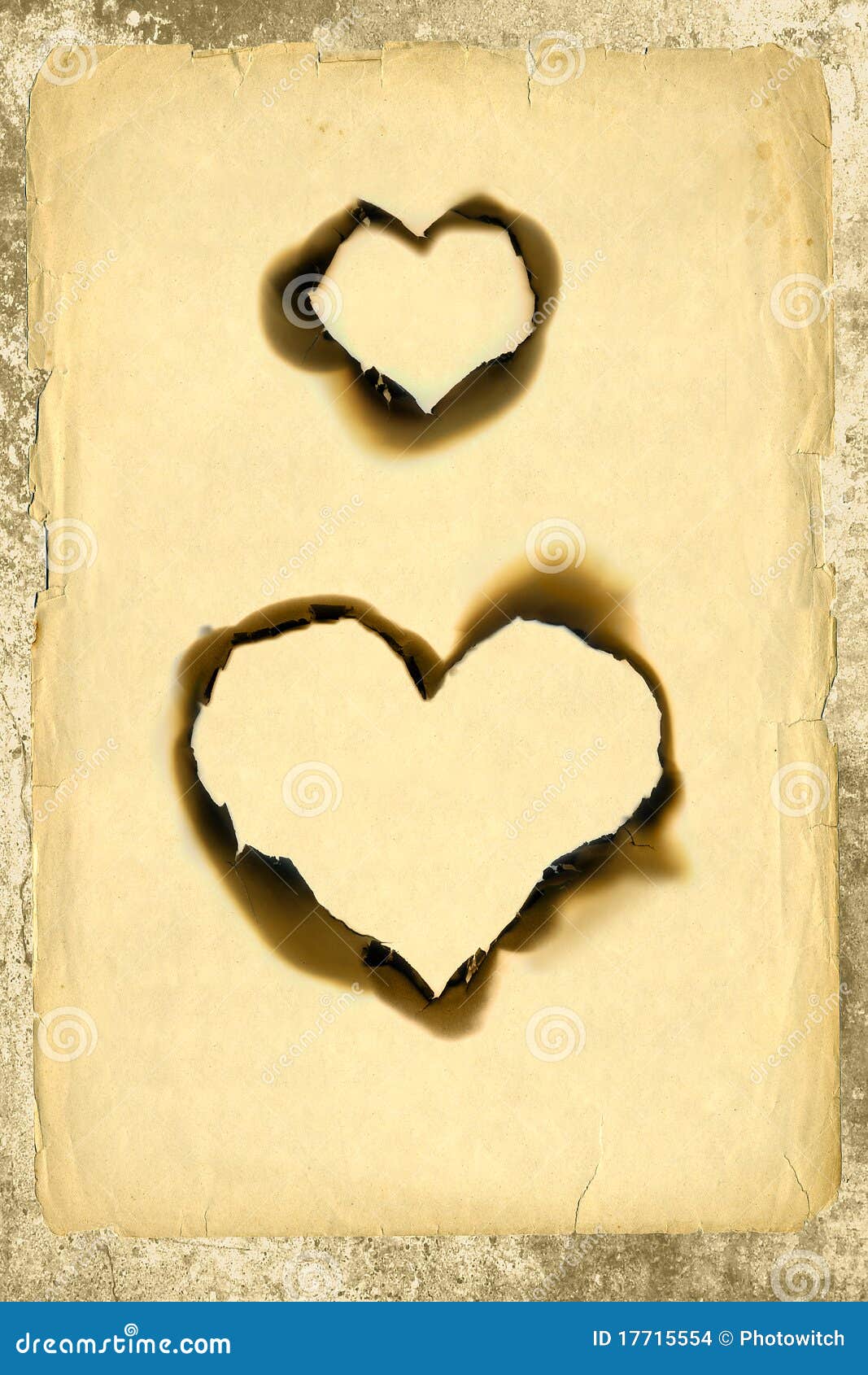 Heart shape parchment stock photo. Image of paper, framed 17715554