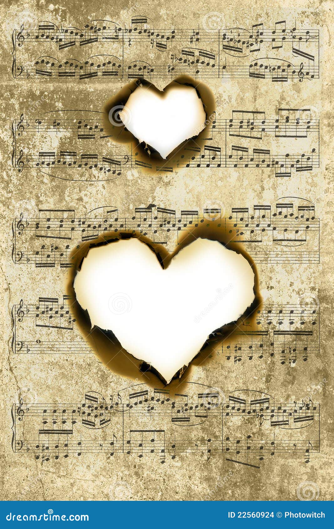 Heart shape parchment stock photo. Image of antique, grungy 22560924