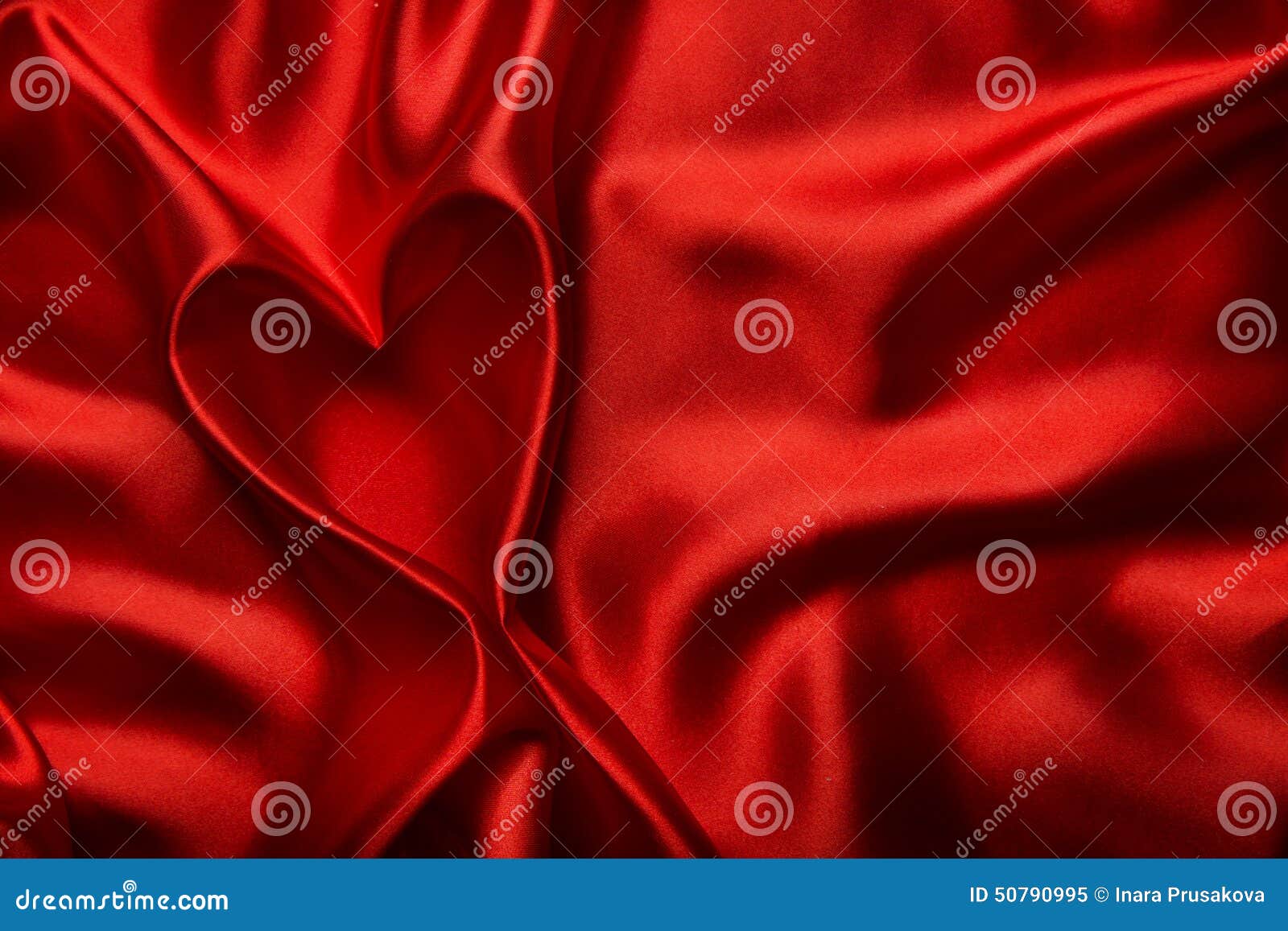 valentines day background, heart red silk fabric, wedding love
