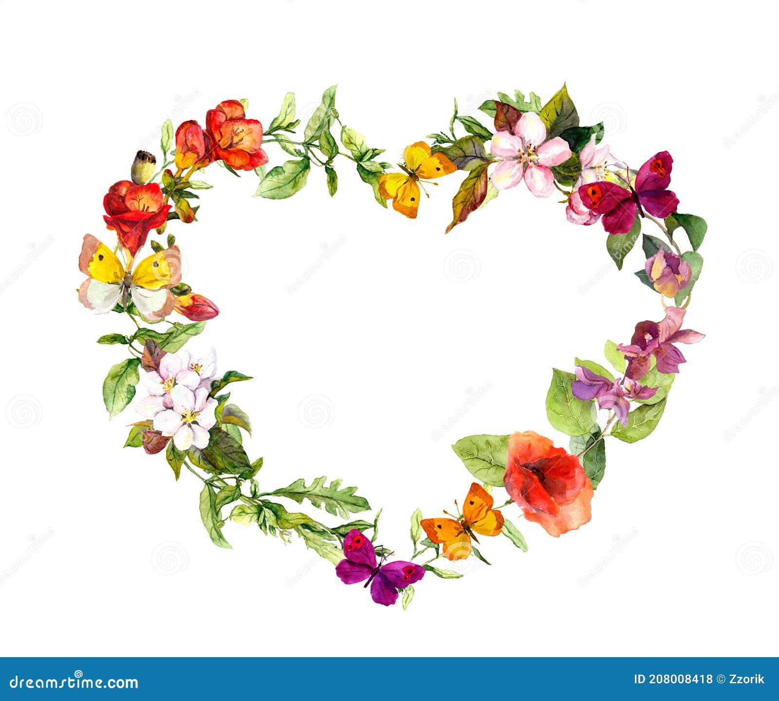 Floral Love Shape Heart Of Butterflies Vector Illustration Royalty Free  SVG, Cliparts, Vectors, and Stock Illustration. Image 23856168.
