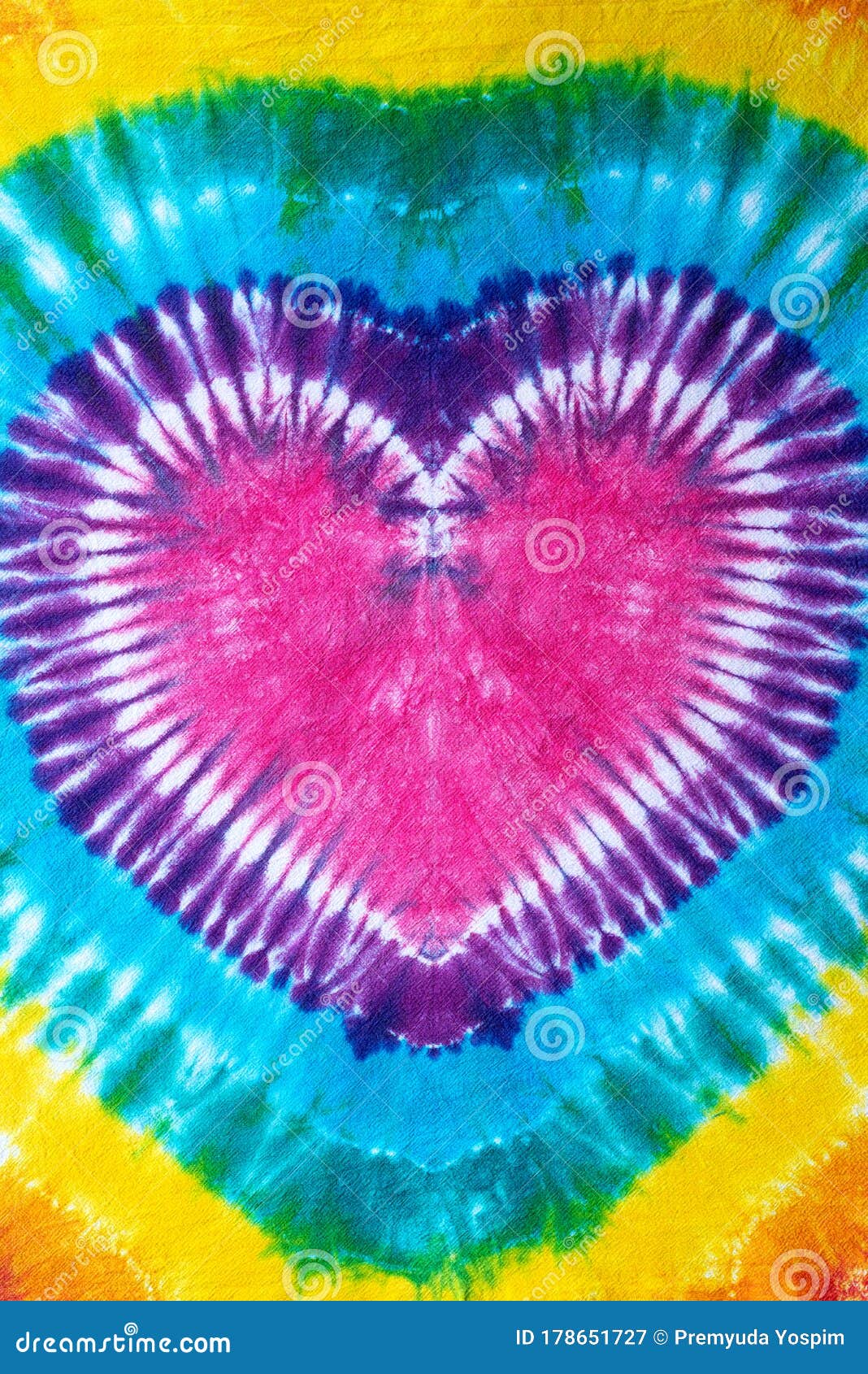 Heart Shape Tie  Dye  Pattern  Abstract Background Stock 