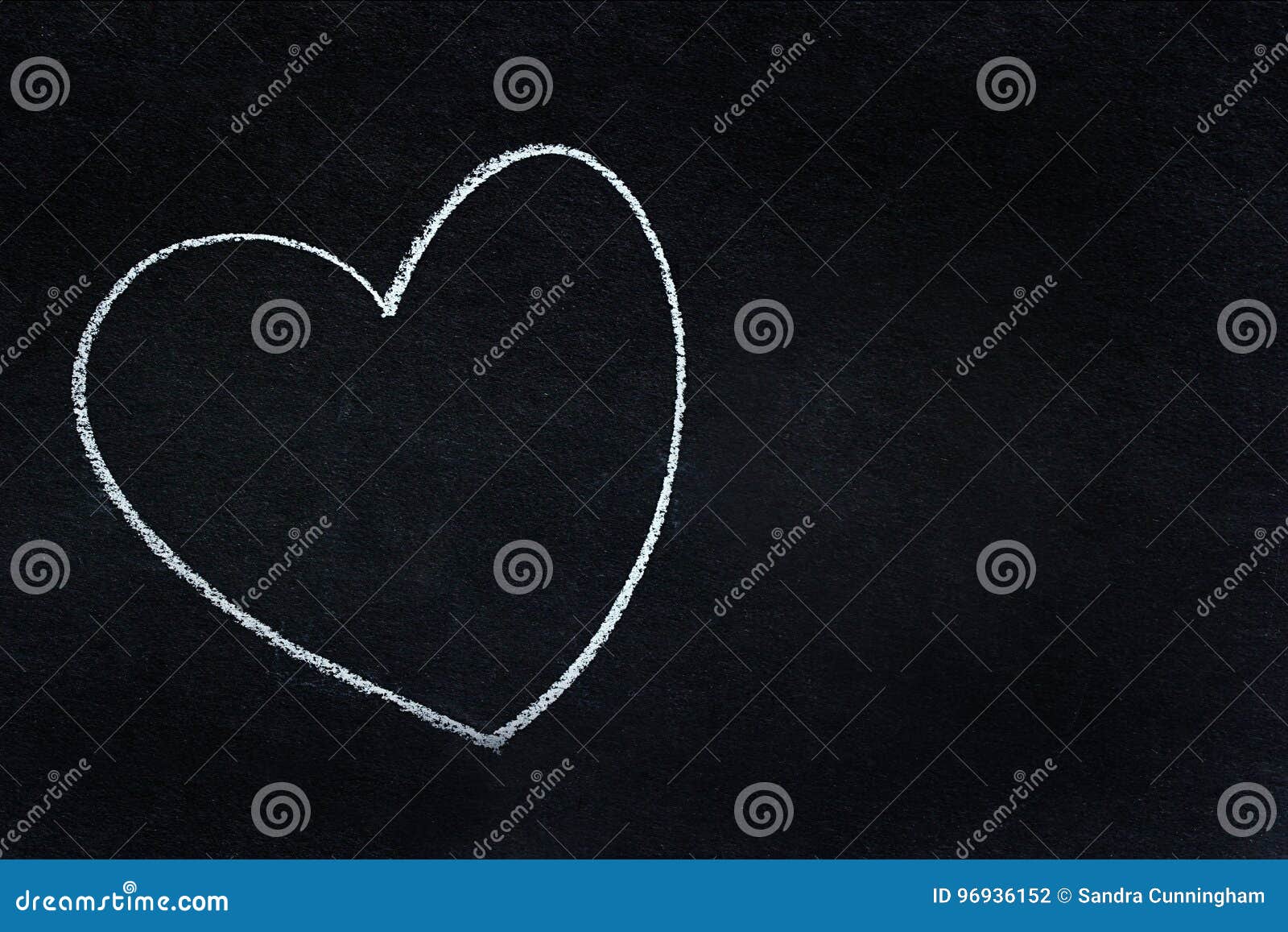Heart Shape Written in White Chalk Stock Photo Image of nursery