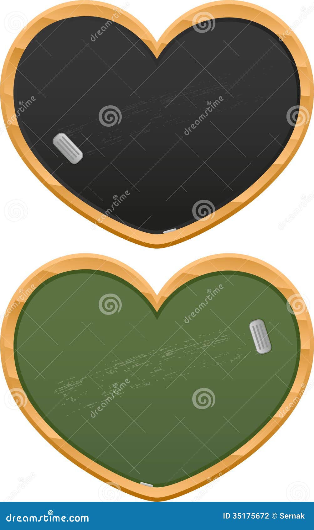 Heart shaped black boards stock vector. Illustration of class 35175672