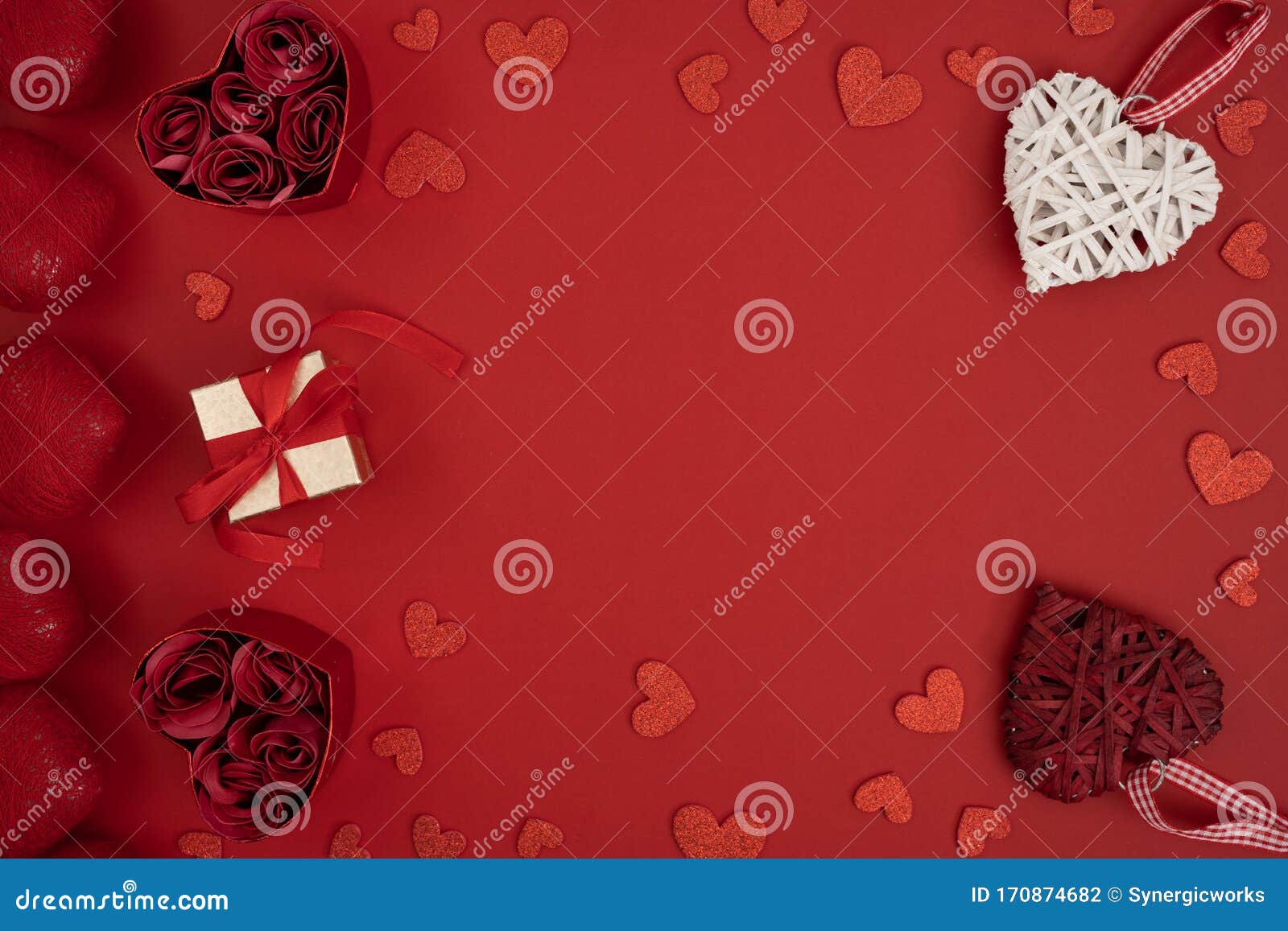 My Valentine . Heart shaped box