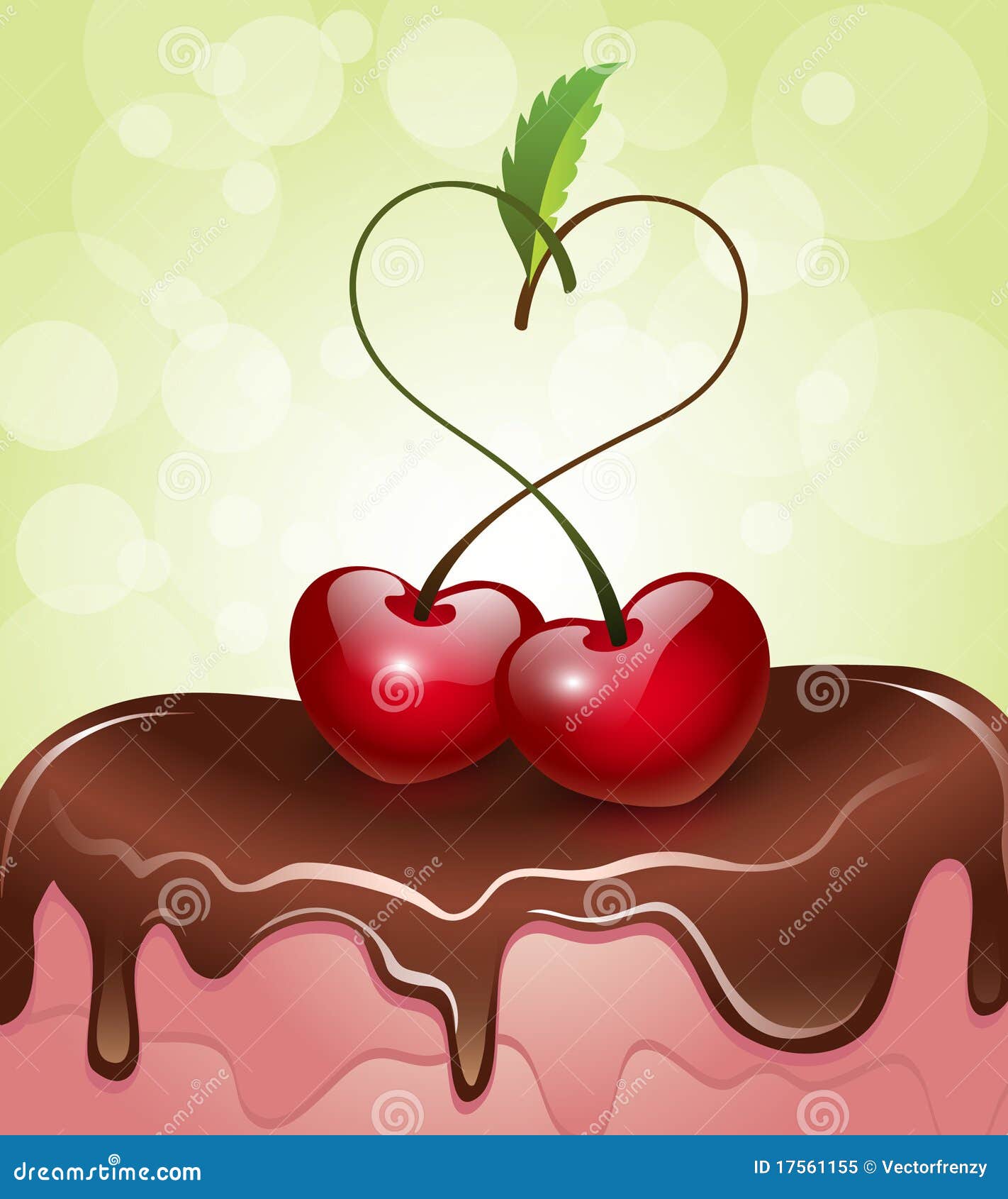 Valentines Day Cherry Stock Illustration - Download Image Now