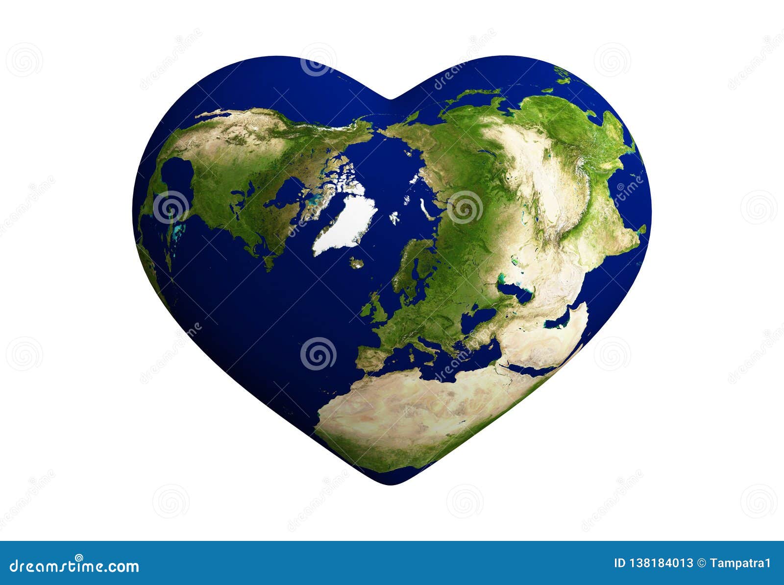 Heart World Map