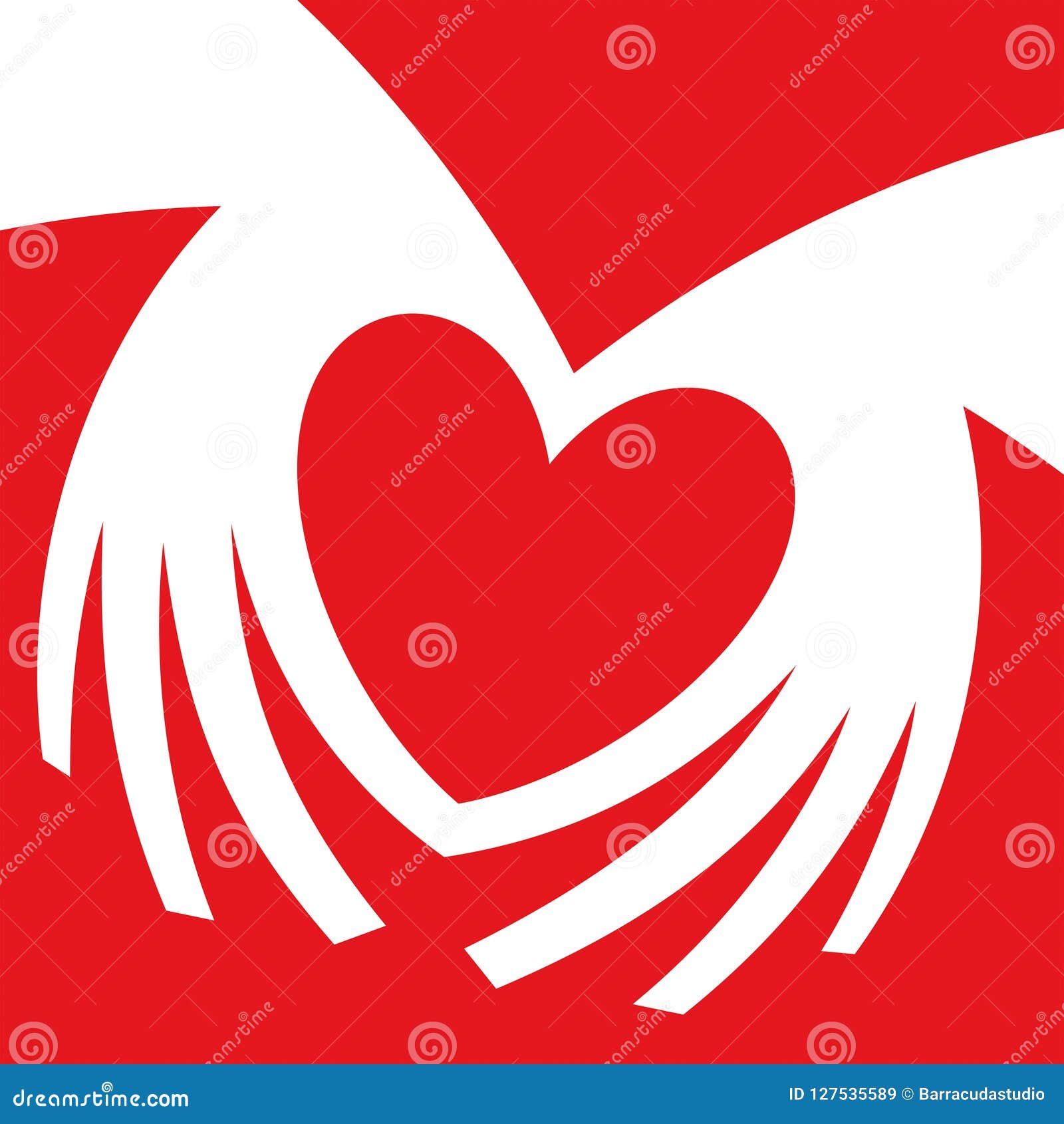 Heart Shaped Hands. Hand Heart Gesture Stock Vector - Illustration of ...
