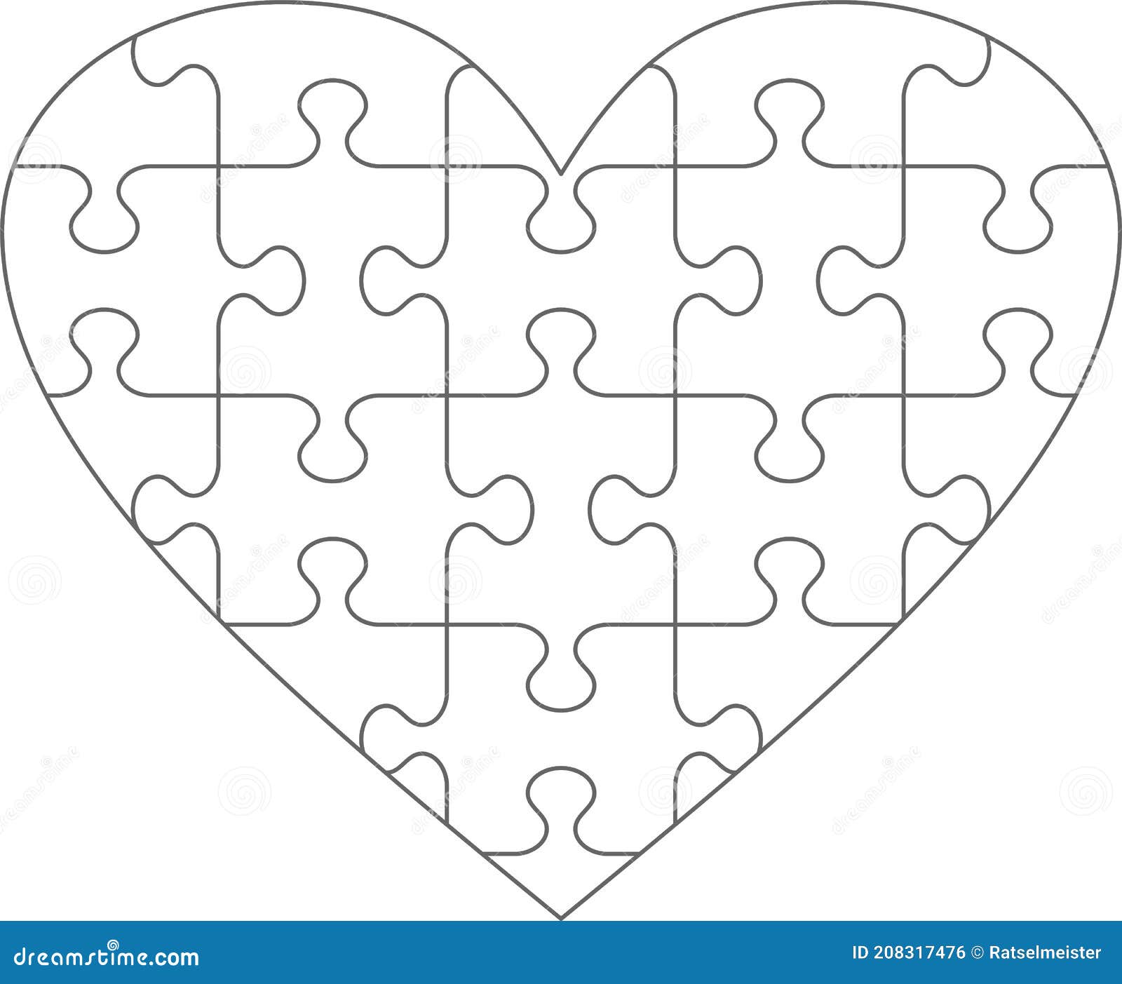Heart Puzzle Template Stock Illustrations 5 208 Heart Puzzle Template Stock Illustrations Vectors Clipart Dreamstime