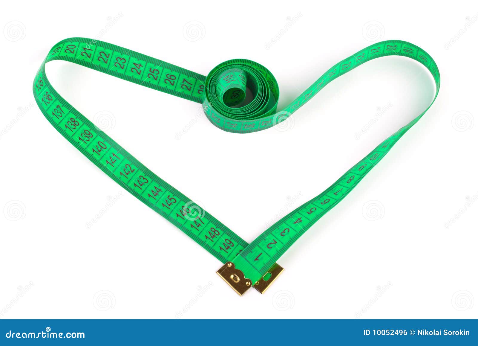 Heart Shaped Measuring Tape Stock Photo Image of idea, isolated 10052496