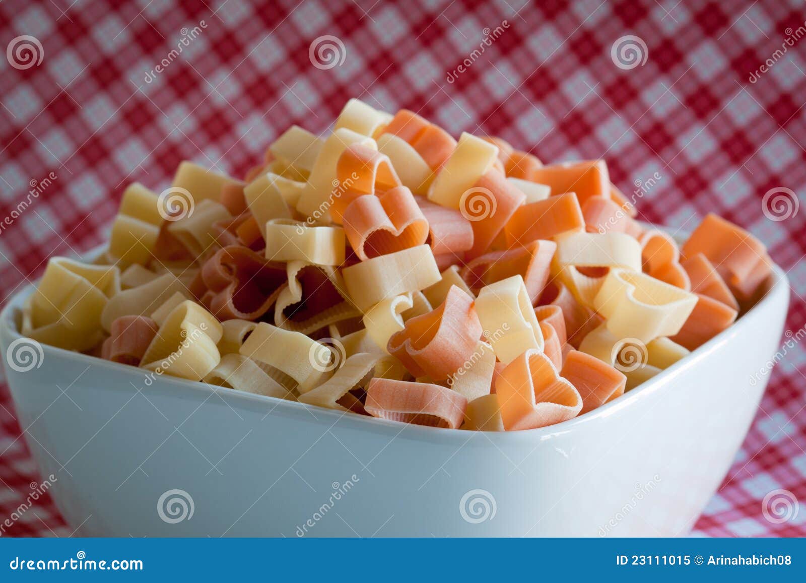 Heart shaped noodles stock image. Image of love, pink 23111015
