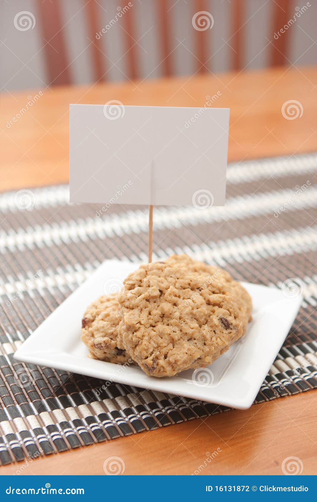 Heartshaped Oatmeal Cookies with Sign Stock Photo Image of heart