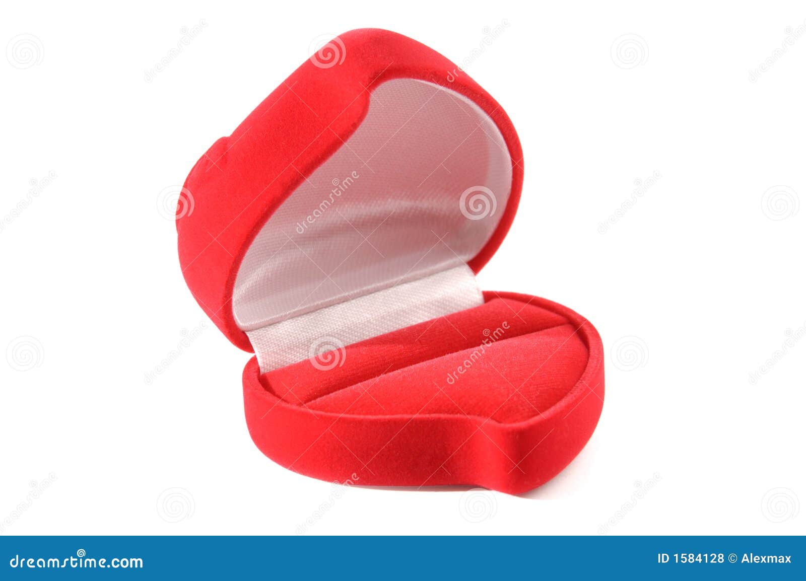 Heart-shaped Open Jewelry Box Royalty Free Stock Photos 