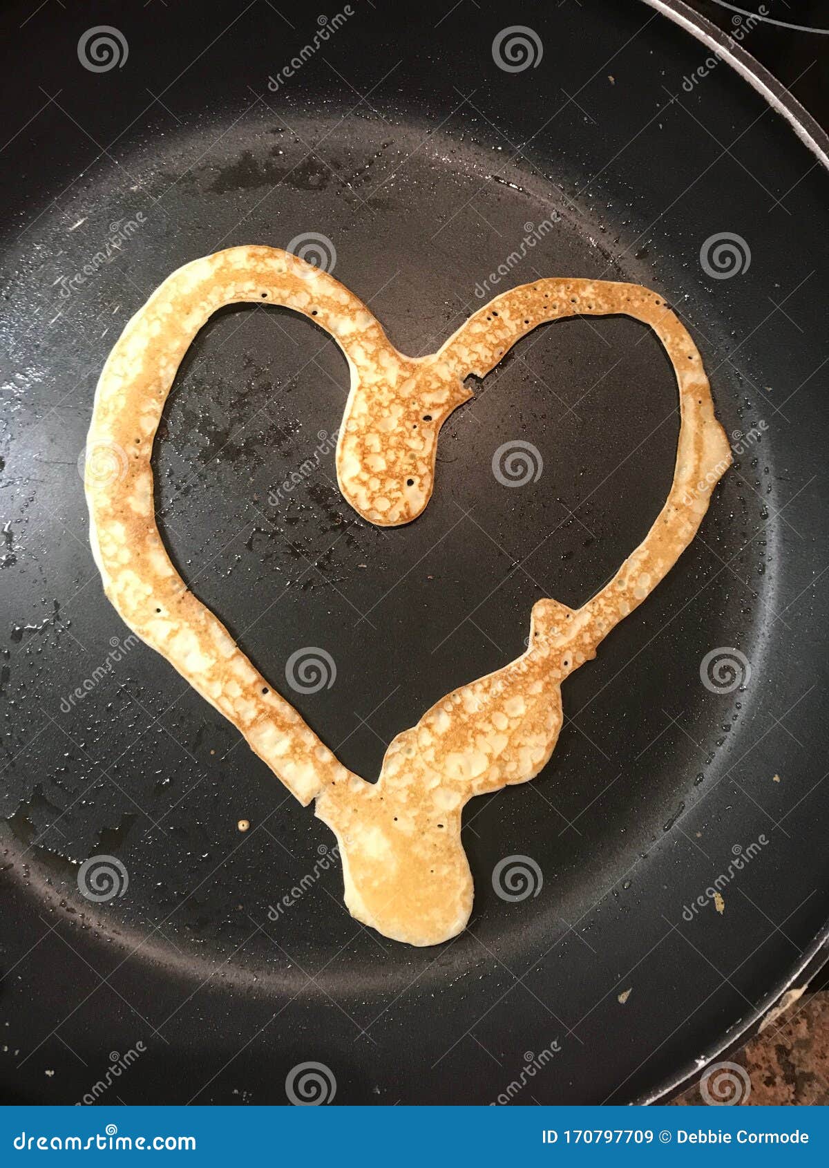 Pancake love stock image. Image of pancake, shaped, breakfast - 170797709