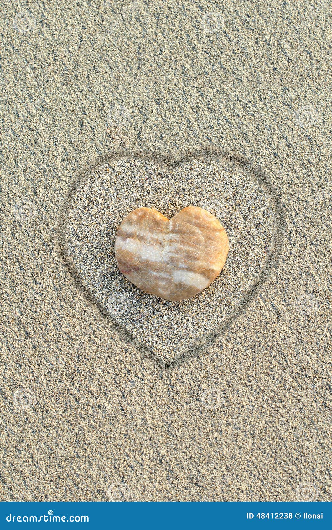 Heart Shaped Pebble on the Beach Stock Photo Image of emotion