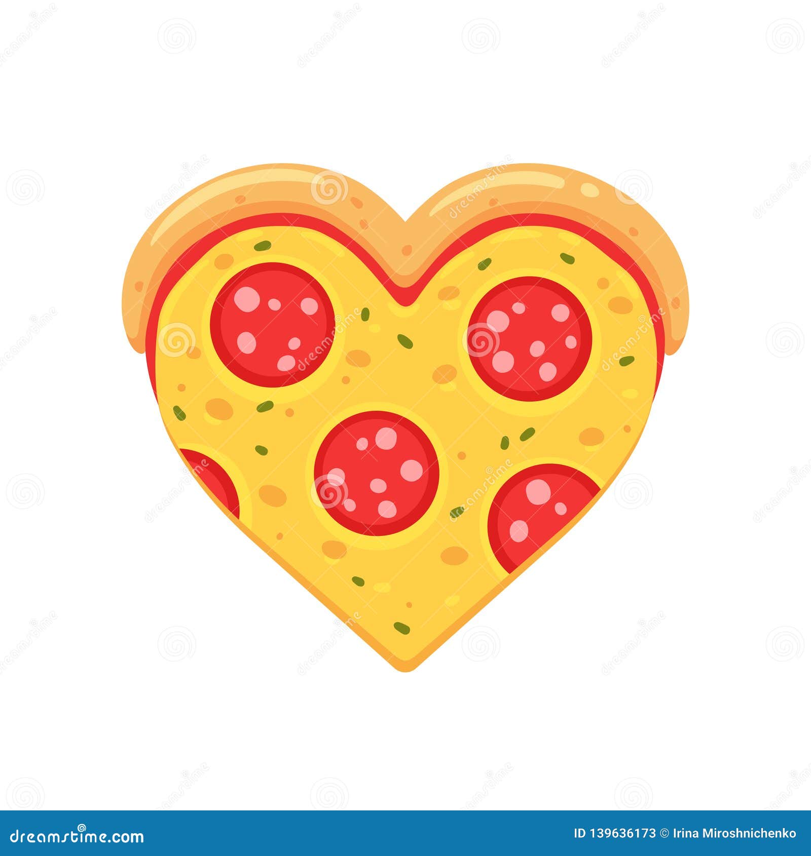 Pepperoni pizza love stock vector Illustration of dinner Pepperoni pizza love stock vector Illustration of dinner