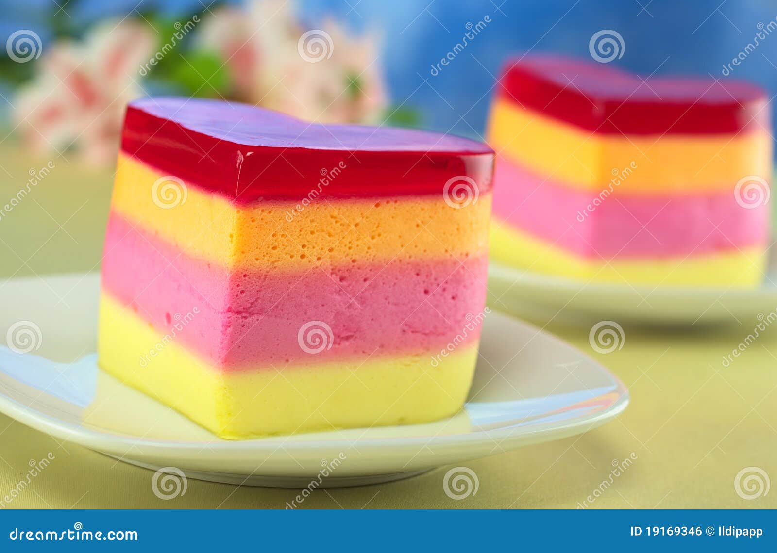 HeartShaped Peruvian Cake Called Torta Helada Stock Photo Image of