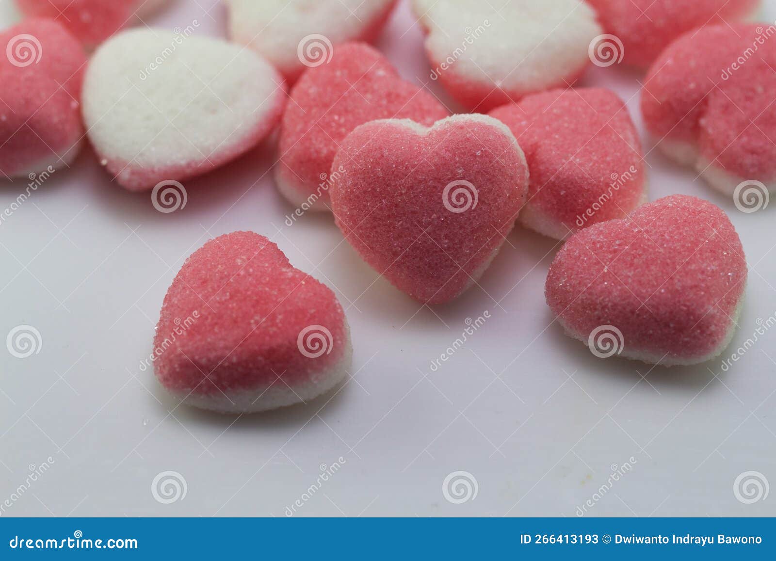 Heart shaped pink candies stock image. Image of petal 266413193