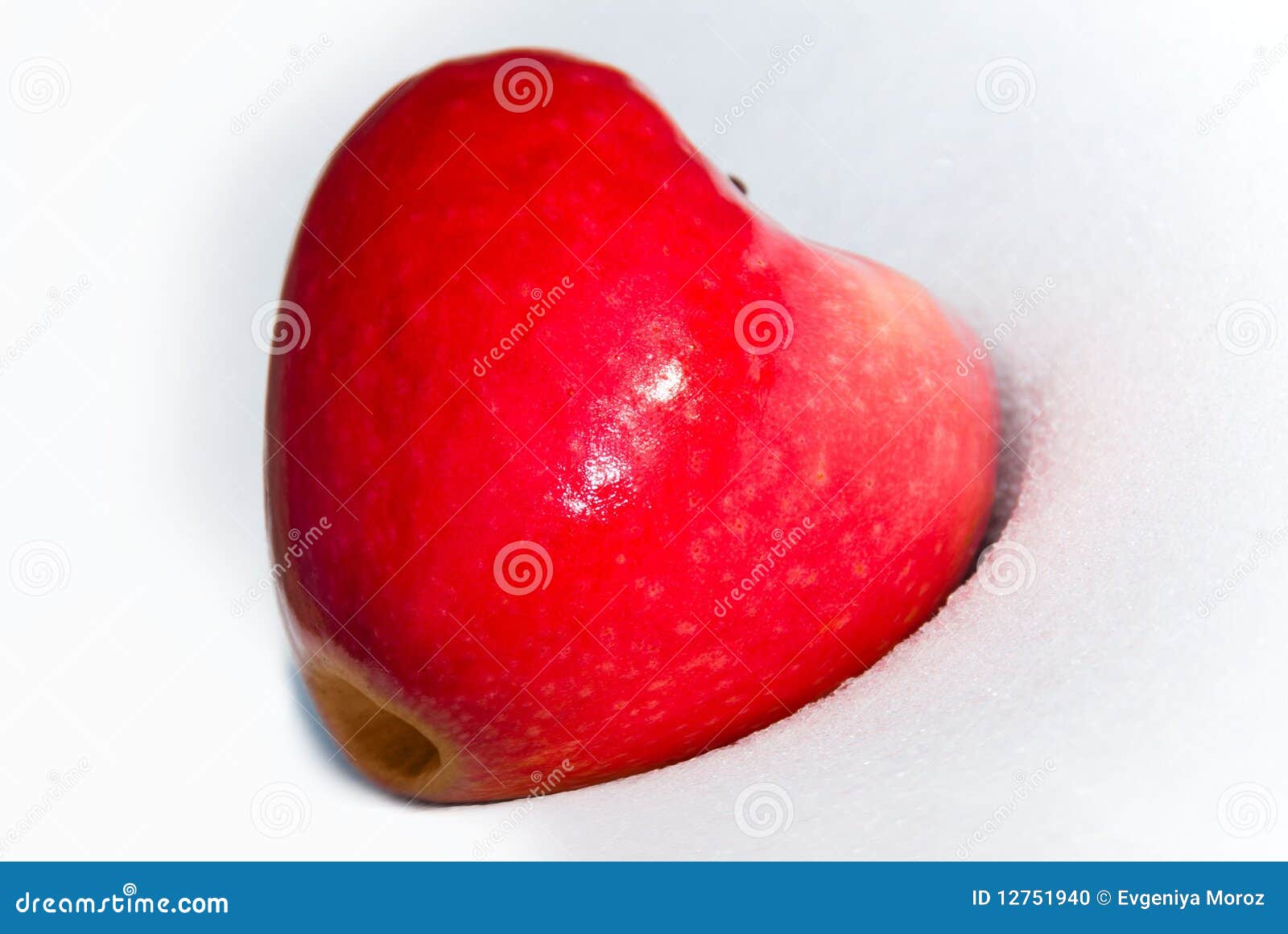 Heartshaped red apple stock photo. Image of juicy, loving 12751940