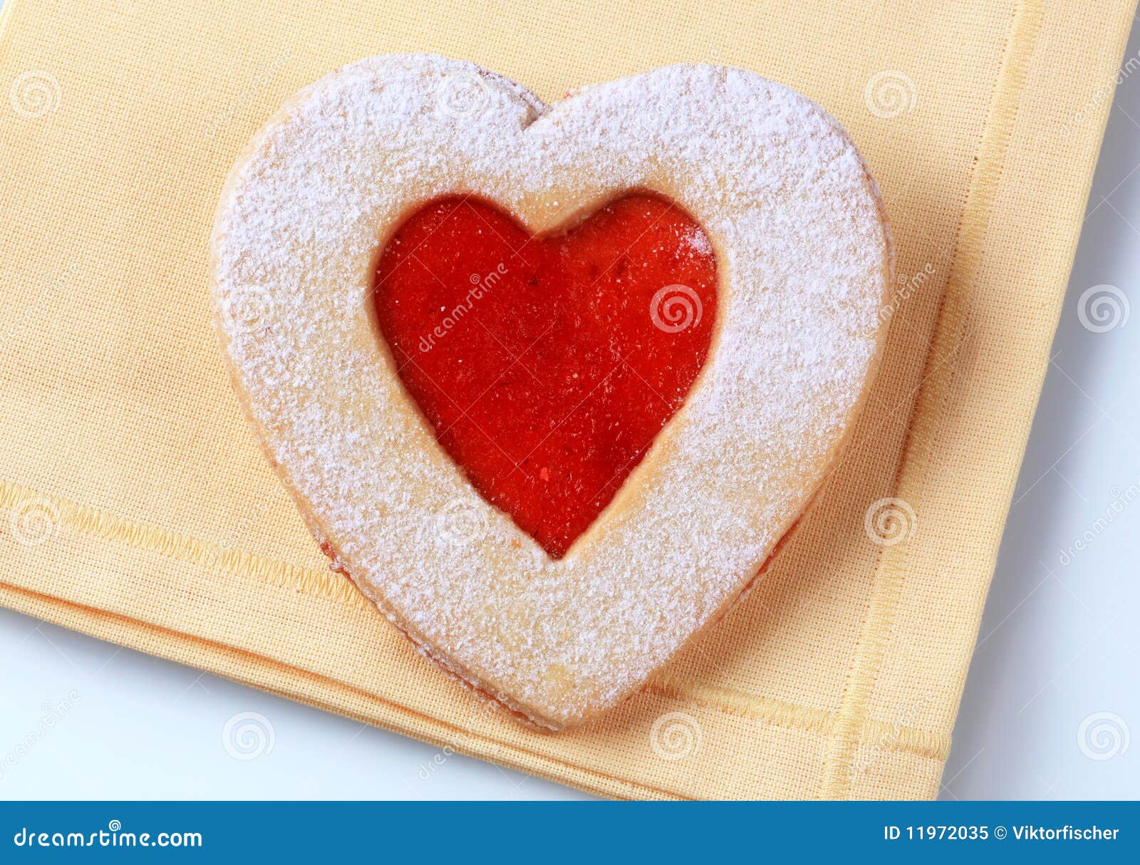 Heart Shaped Shortbread Cookie Stock Image Image of snack, symbol