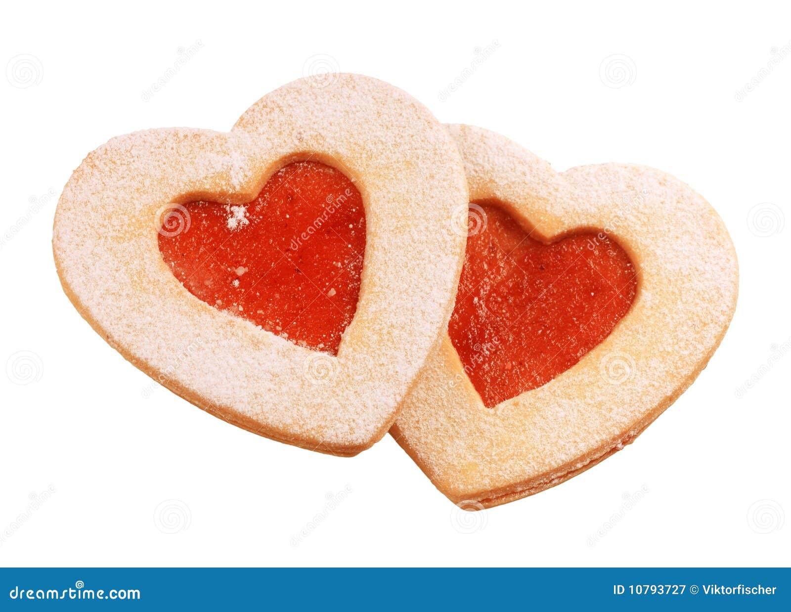 Heart Shaped Shortbread Cookies Stock Image Image of shortbread