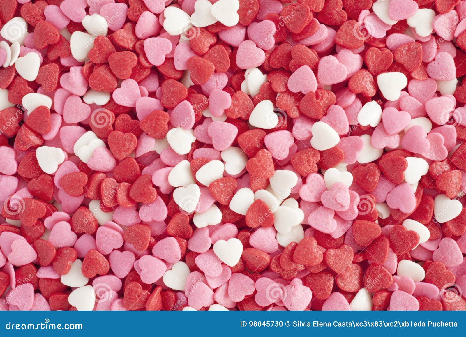 Heart Shaped Sprinkles Background. Stock Photo - Image of sprinkles