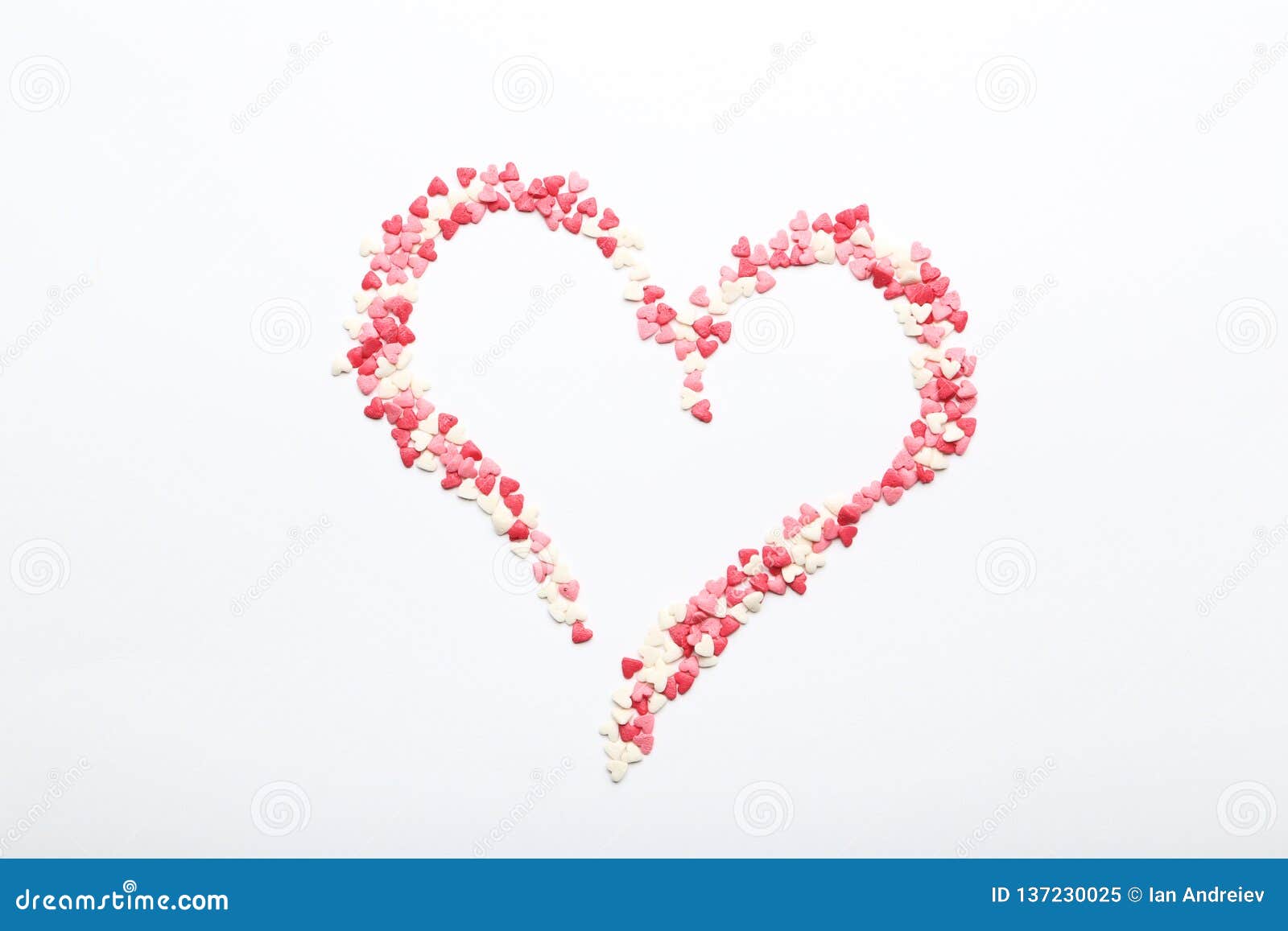 Heart shaped sprinkles stock image. Image of confectionery - 137230025