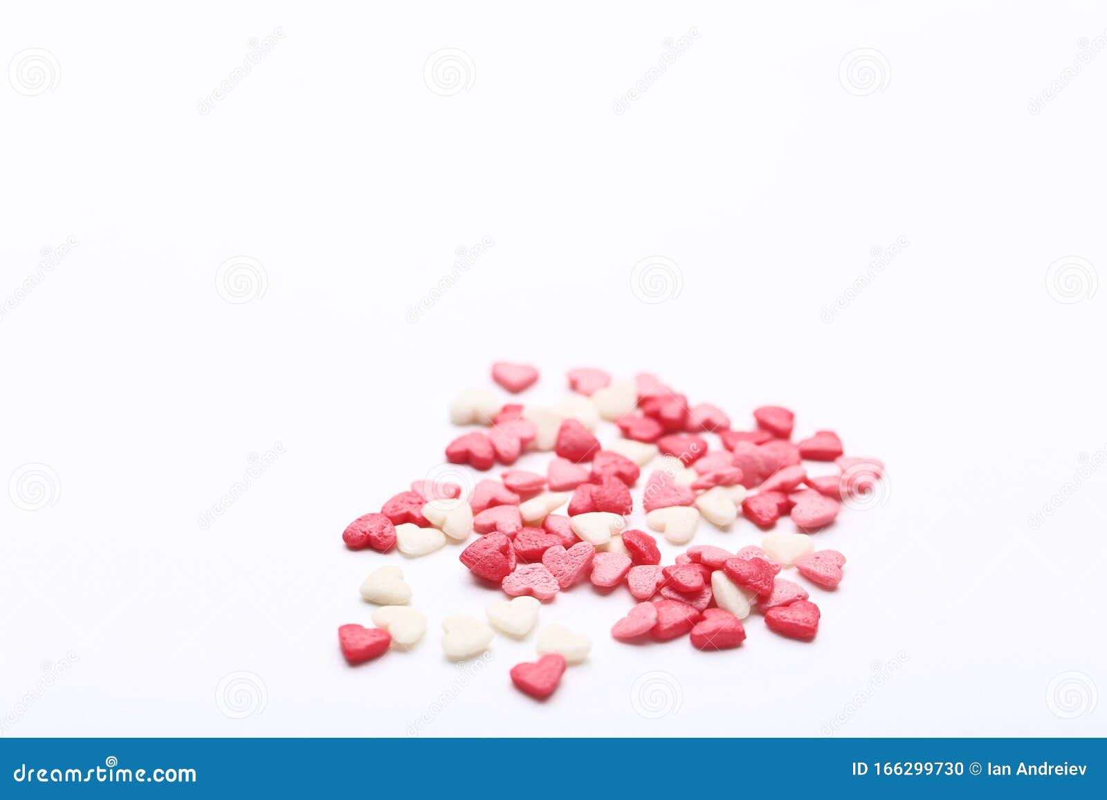 Heart shaped sprinkles stock photo. Image of cake, romance - 166299730