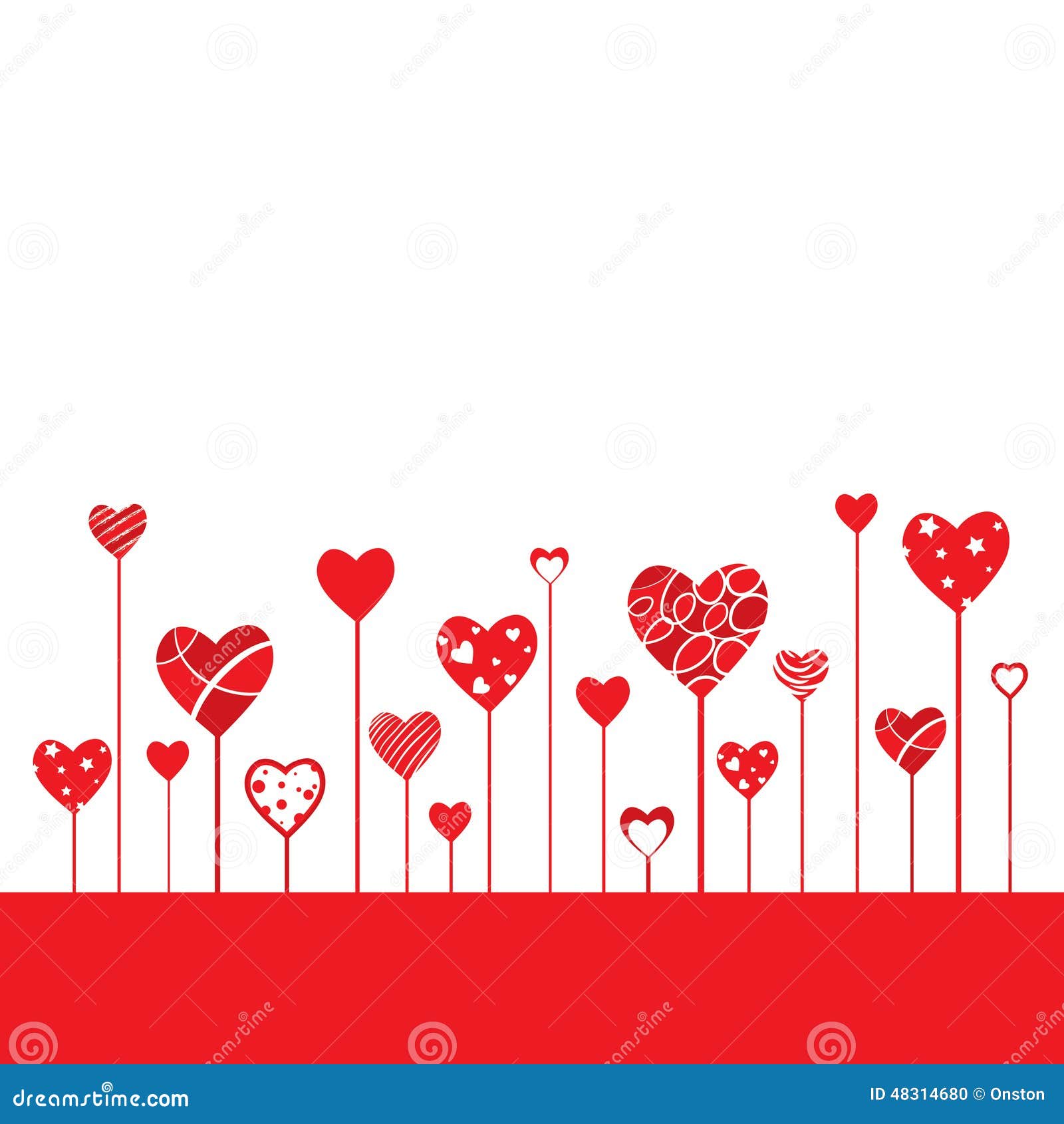 Heart Shapes Background stock vector. Illustration of longing - 48314680