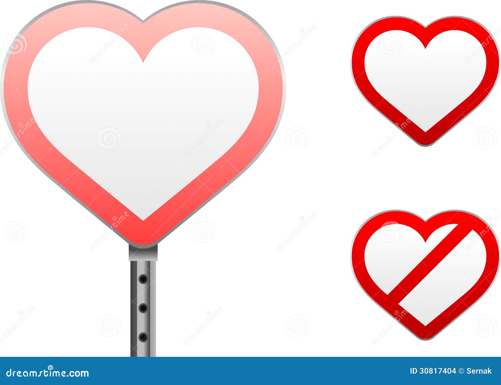 Heart signs stock vector. Illustration of icon, valentines 30817404