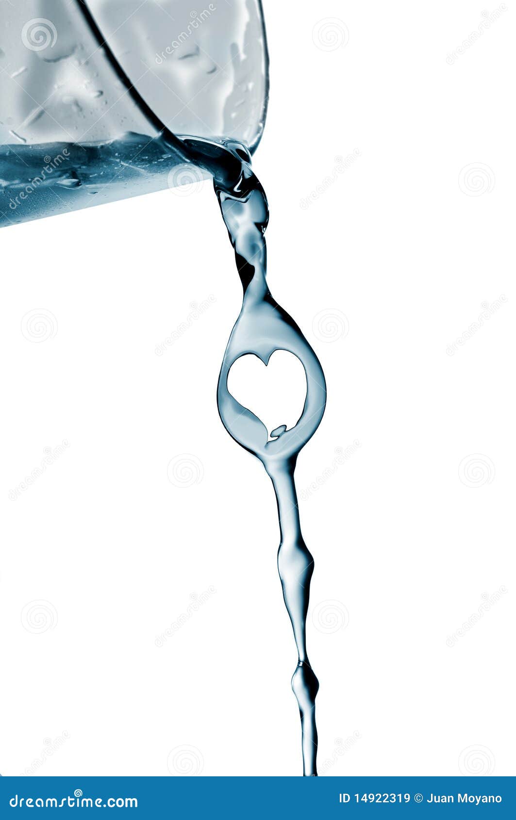heart splash water