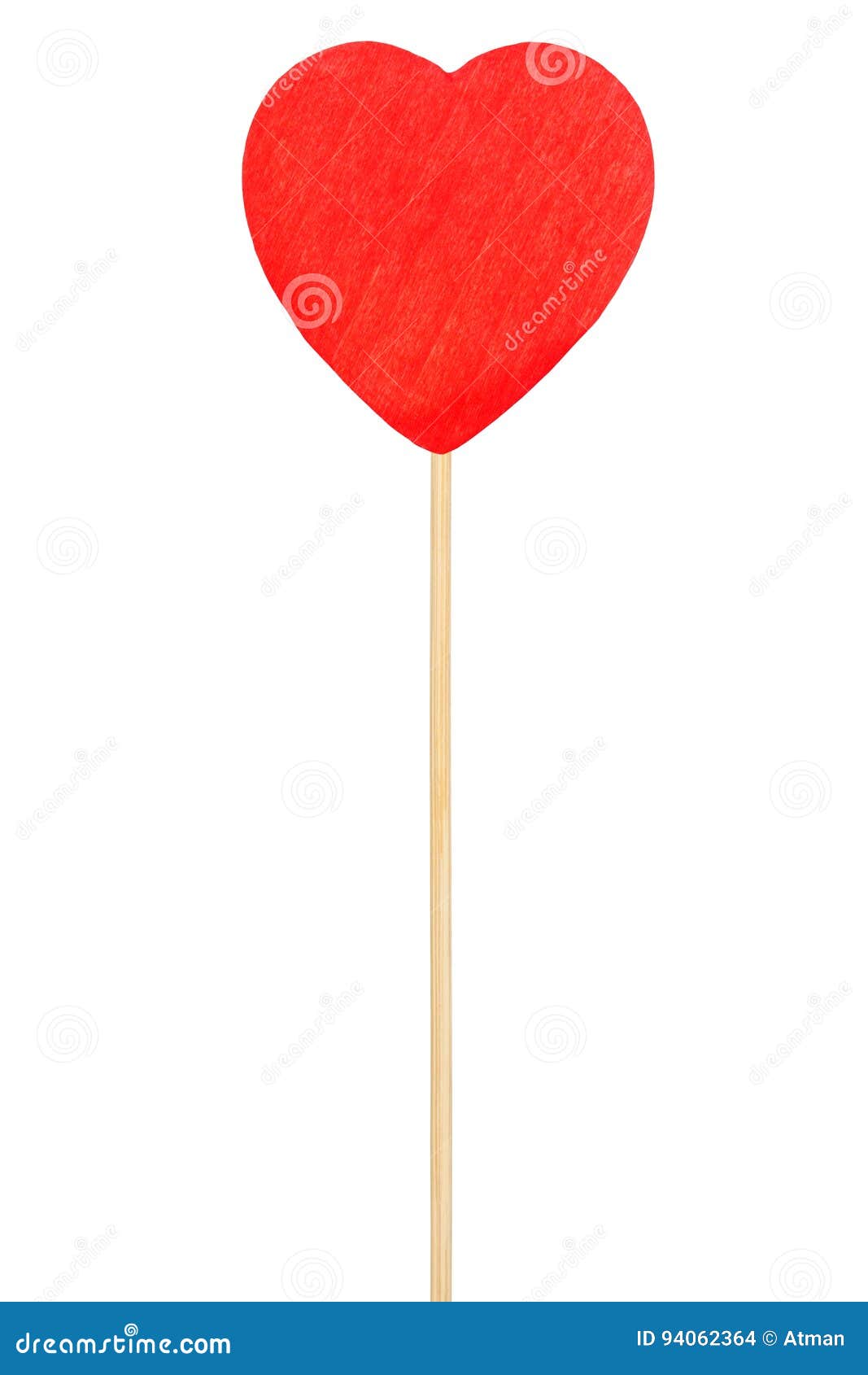 Heart on a stick stock photo. Image of heart, isolated 94062364
