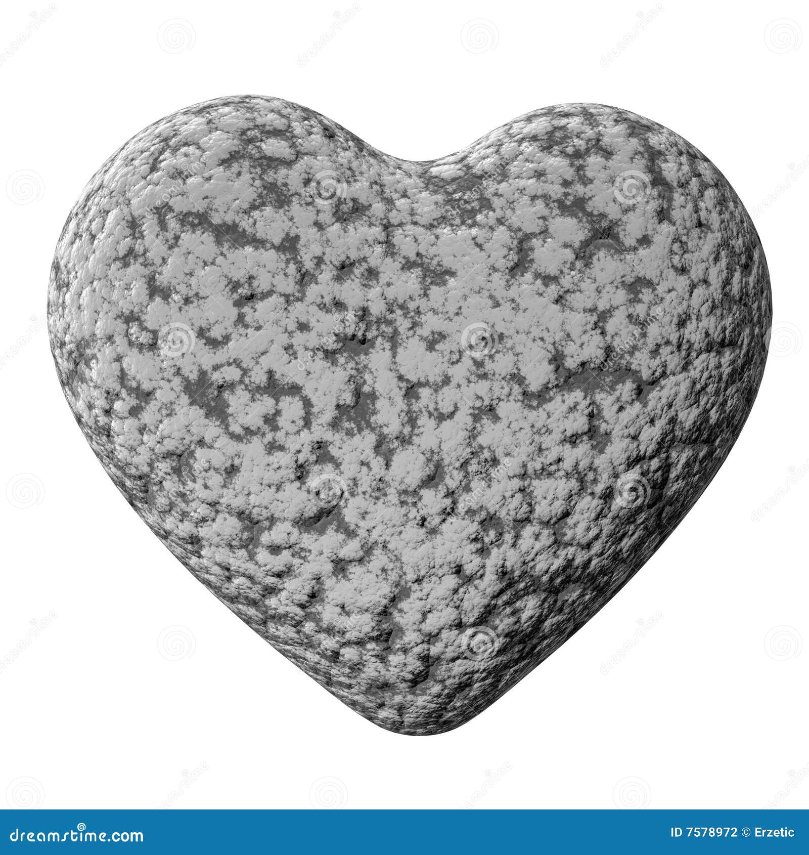 Heart of Stone stock illustration. Illustration of valentine - 7578972