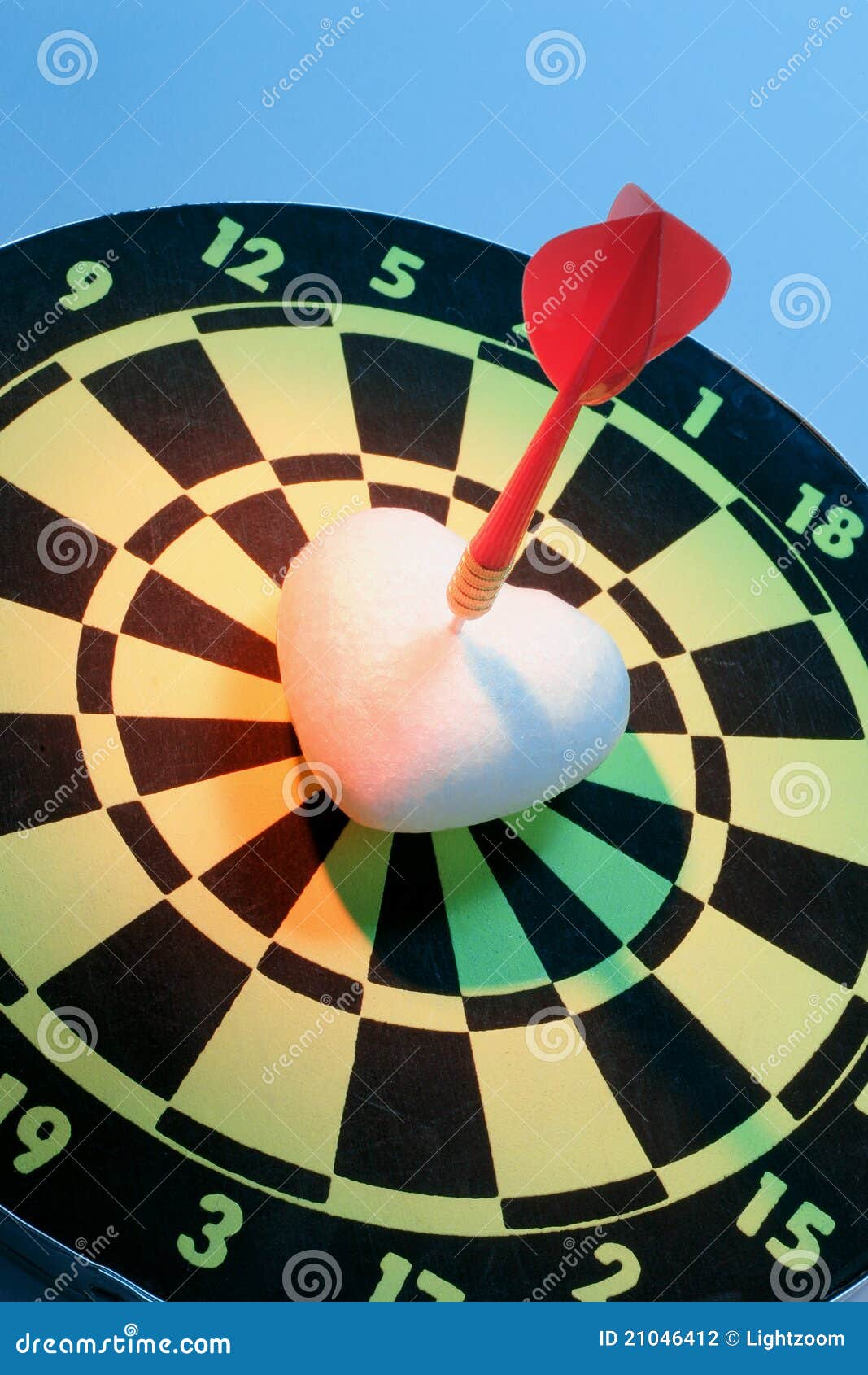 Heart Symbol and Dart Board Stock Photo Image of love, relationship