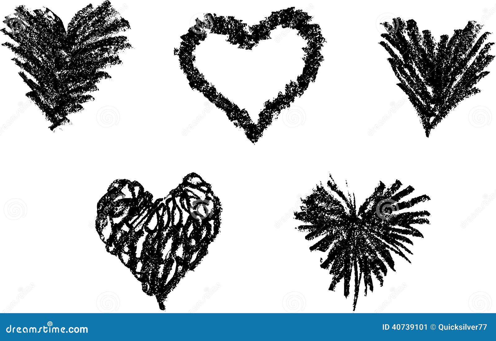 Heart Symbol Set Vector  Photo Free Trial  Bigstock