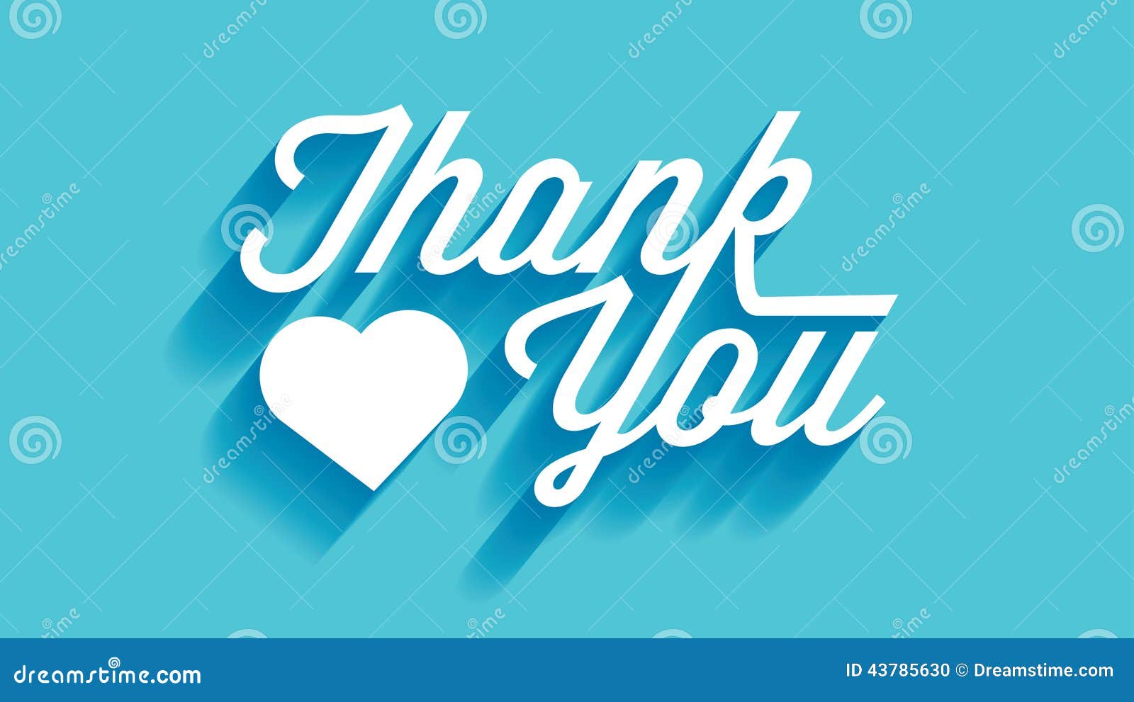 Thank You Drop Shadow Letterpress Card Paper Paper & Party Supplies