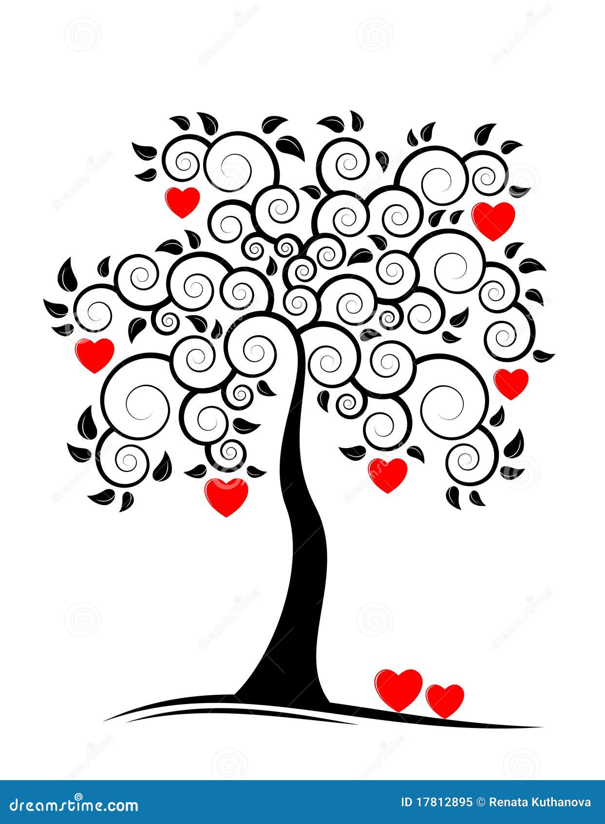 Heart Tree Stock Vector Illustration Of Wedding Spring