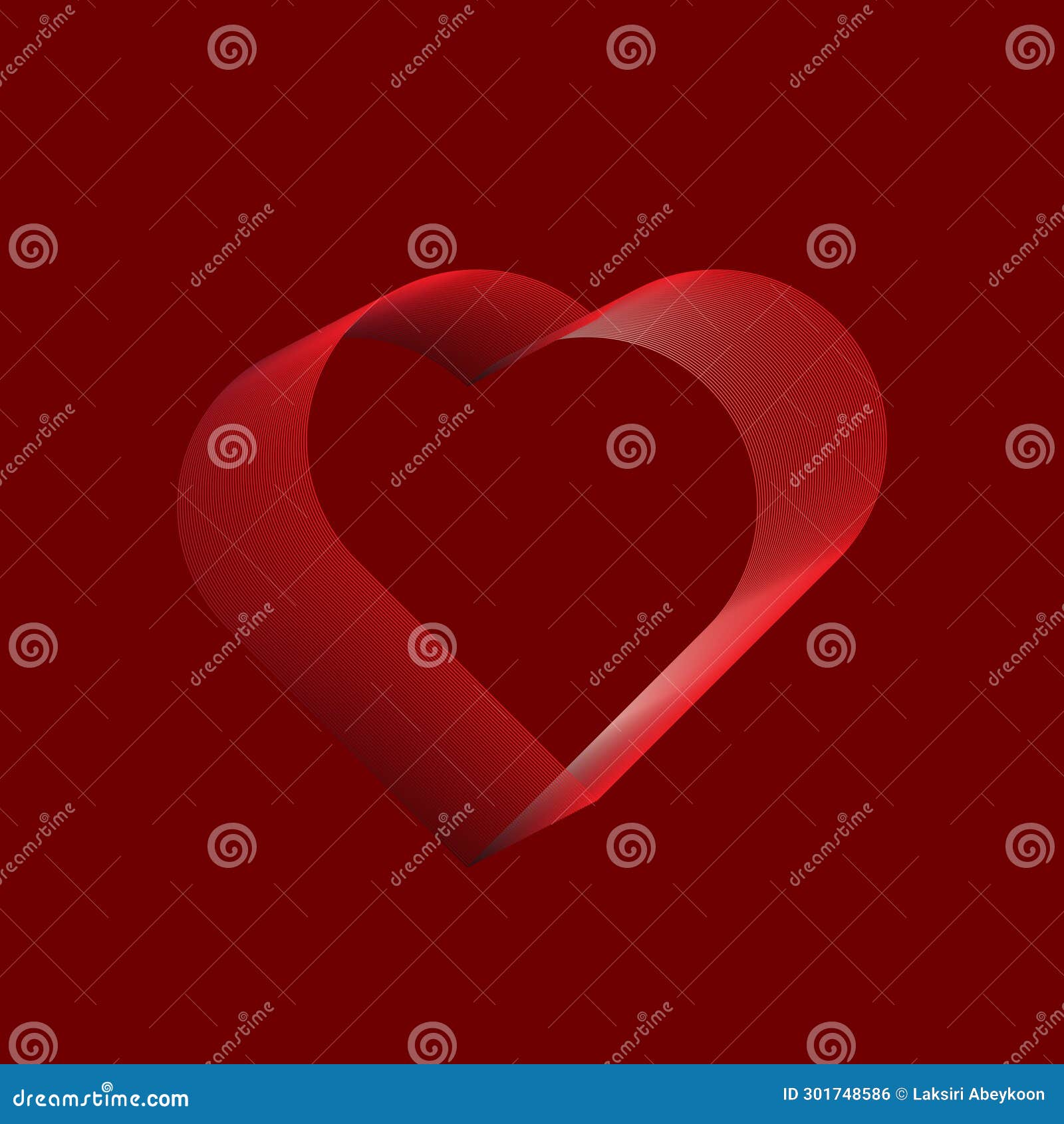 heart wave art  - expressive love  