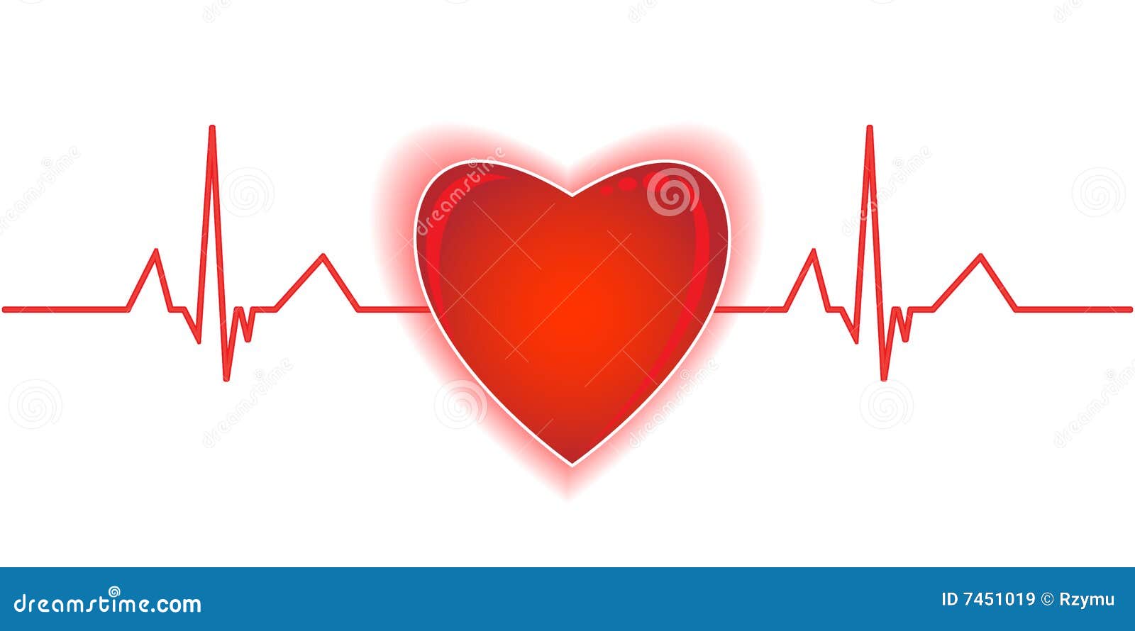 Heartbeat stock vector. Illustration of paramedic, health - 7451019