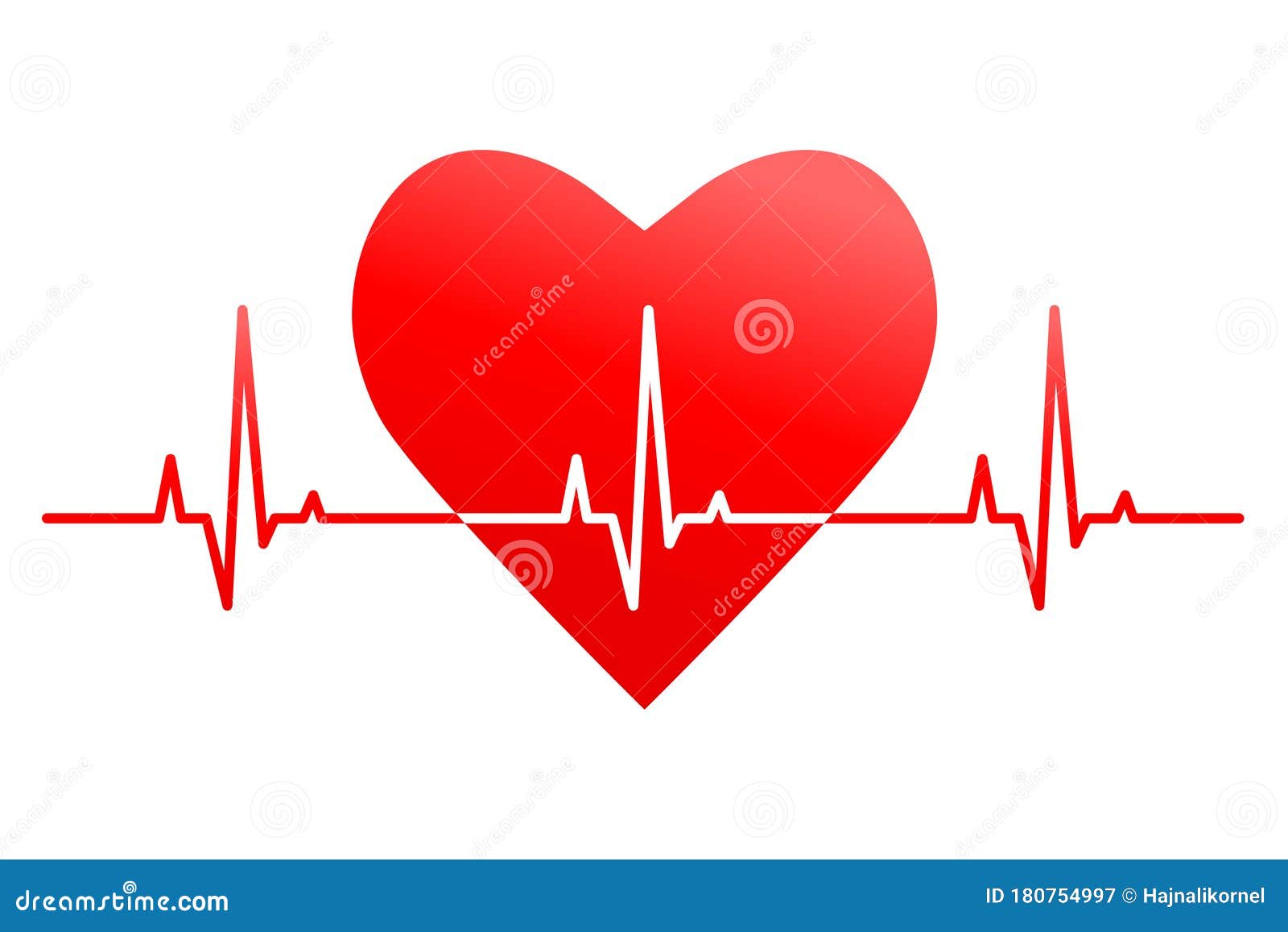 Heartbeat, Life Signal and Rhythm Concept Stock Vector ...