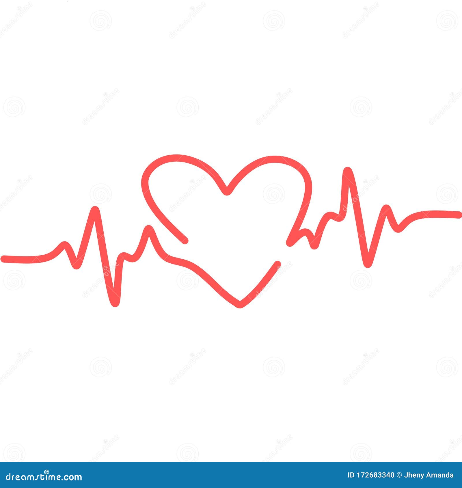 Heartbeat Icon. Heart Pulse. Cardiogram. Beautiful Healthcare, Medical ...