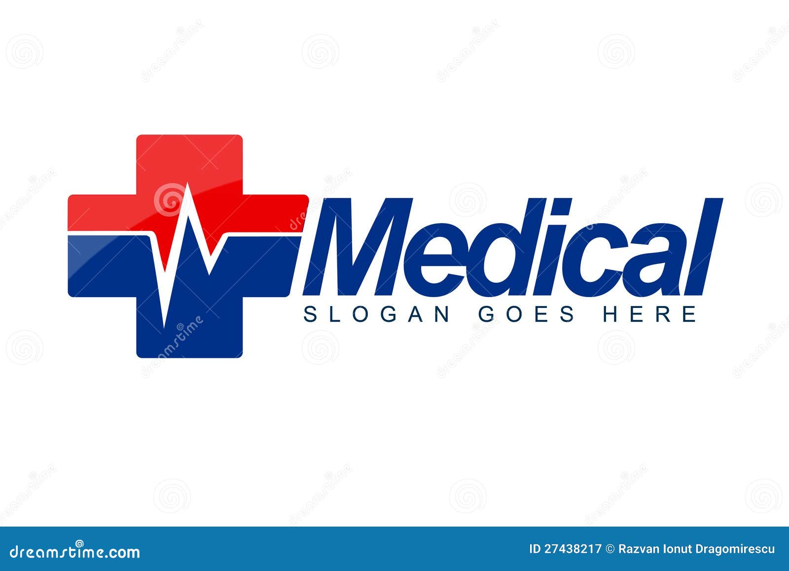 Heartbeat Medical Logo Stock Illustration Illustration Of Cross