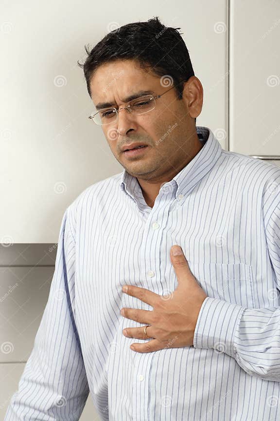 Heartburn pain stock photo. Image of chest, attack, heartburn 7129152