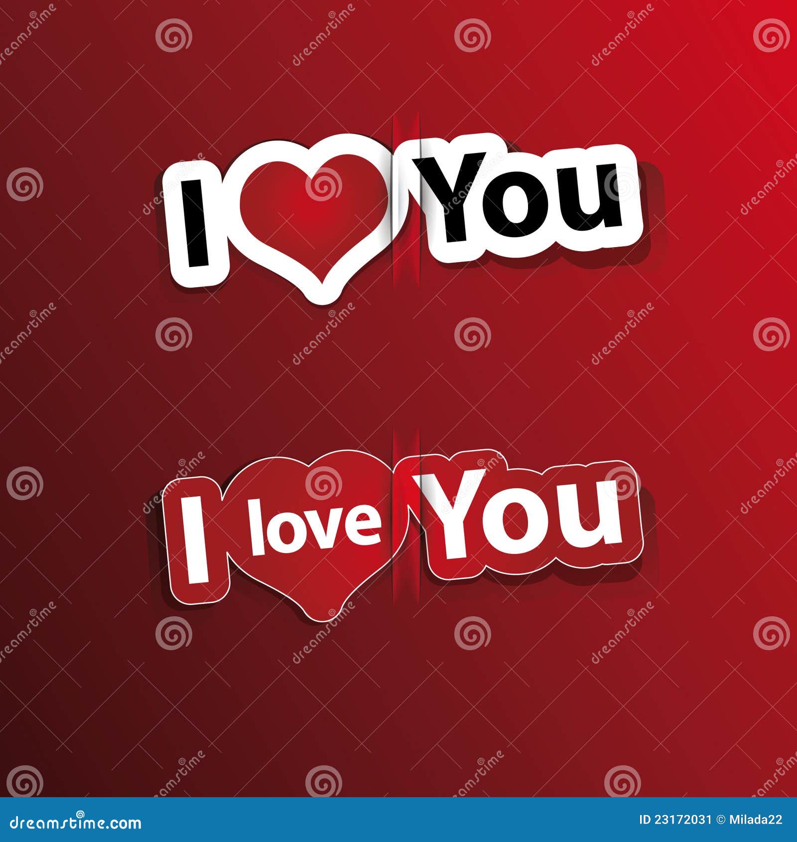 Hearth stickers I love You stock illustration. Illustration of romantic